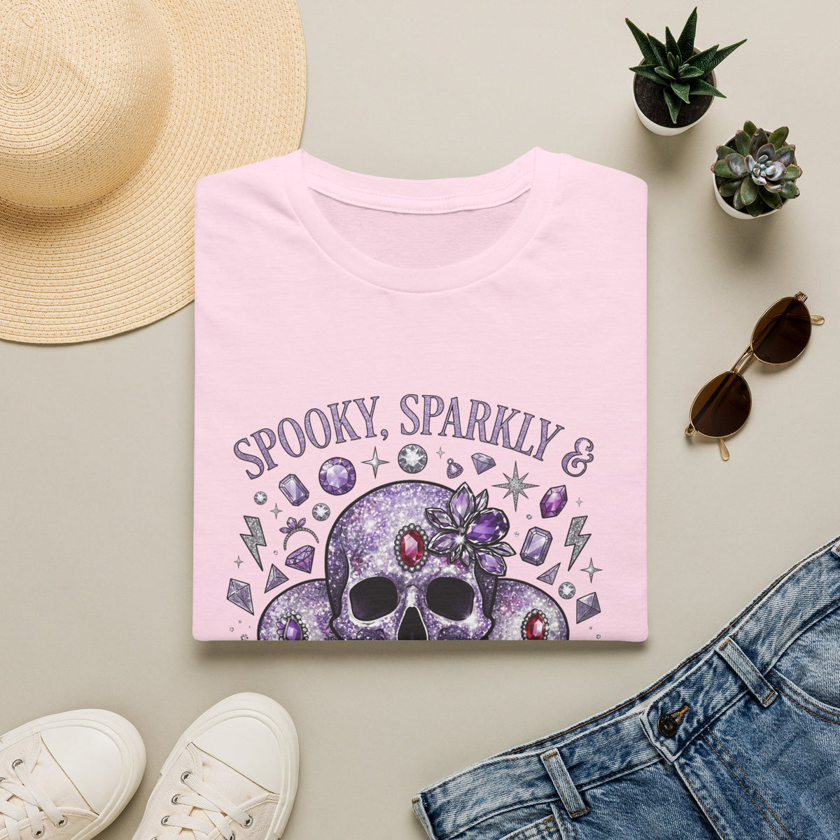 Spooky and Sparkly Tee - Gildan