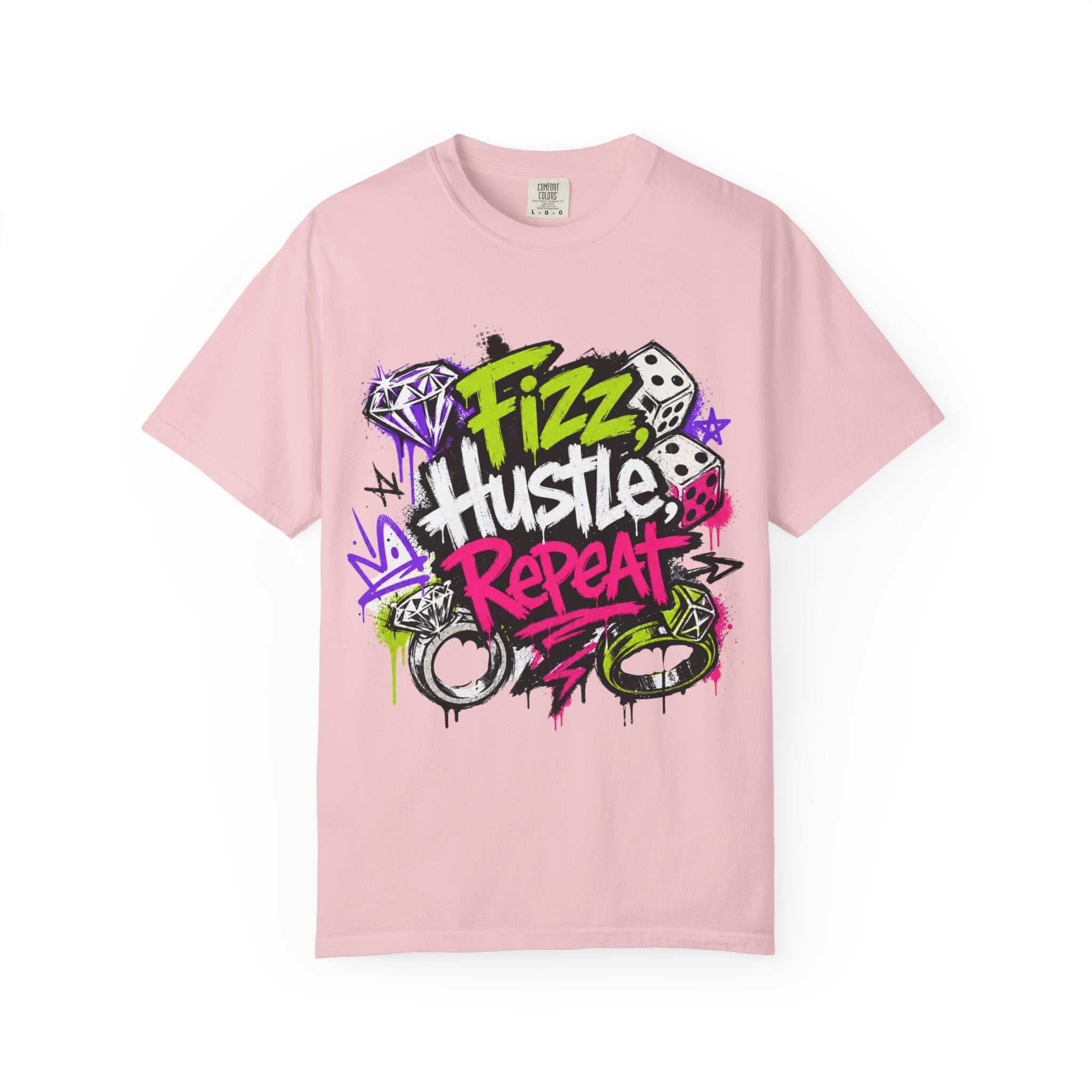 Fizz Hustle Repeat Tee - Comfort Colors