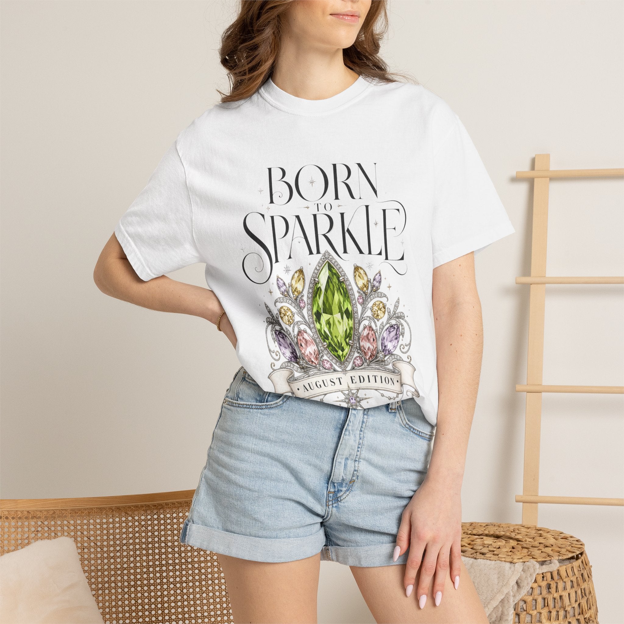 Born To Sparkle Tee - Comfort Colors