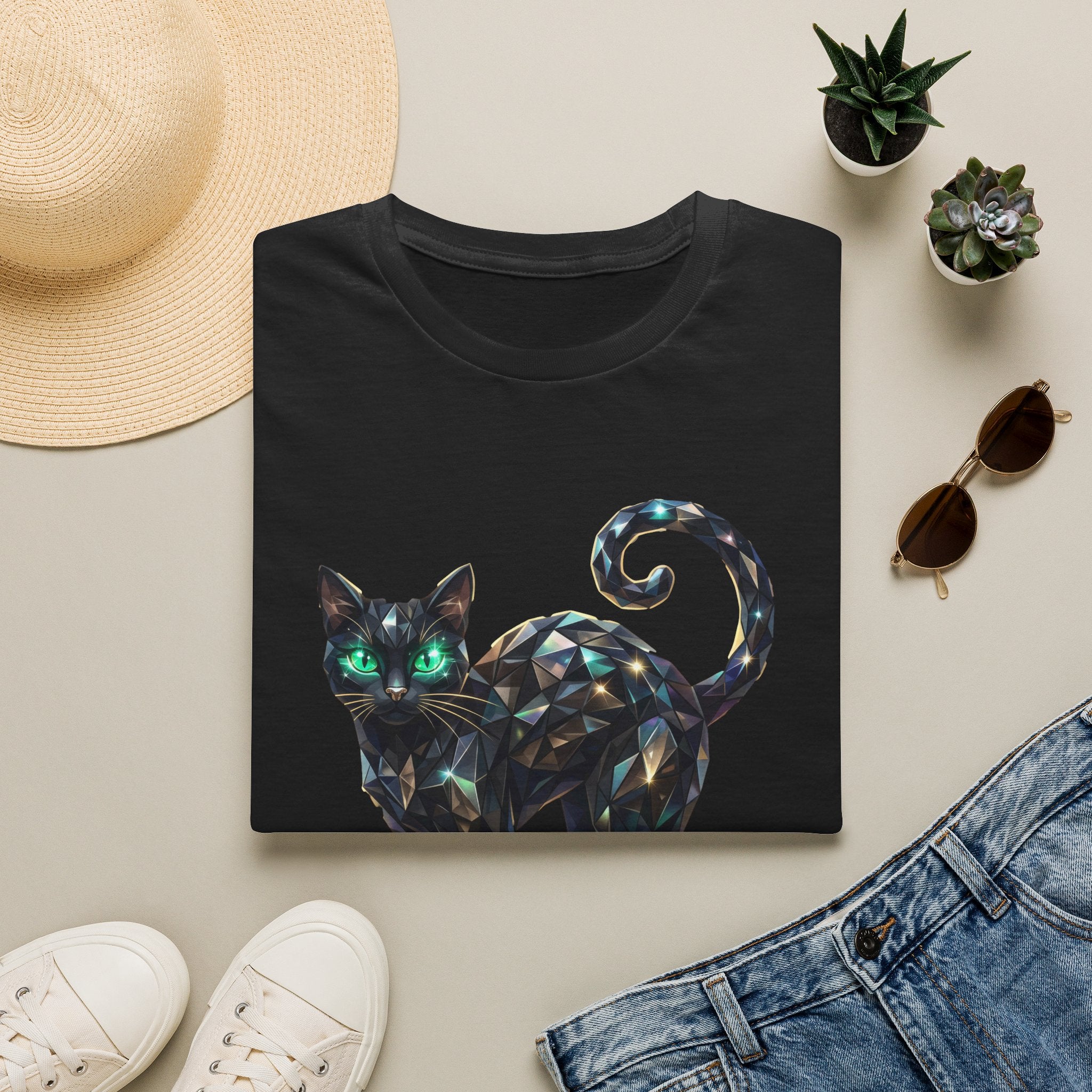 The Jeweled Cat Tee - Gildan