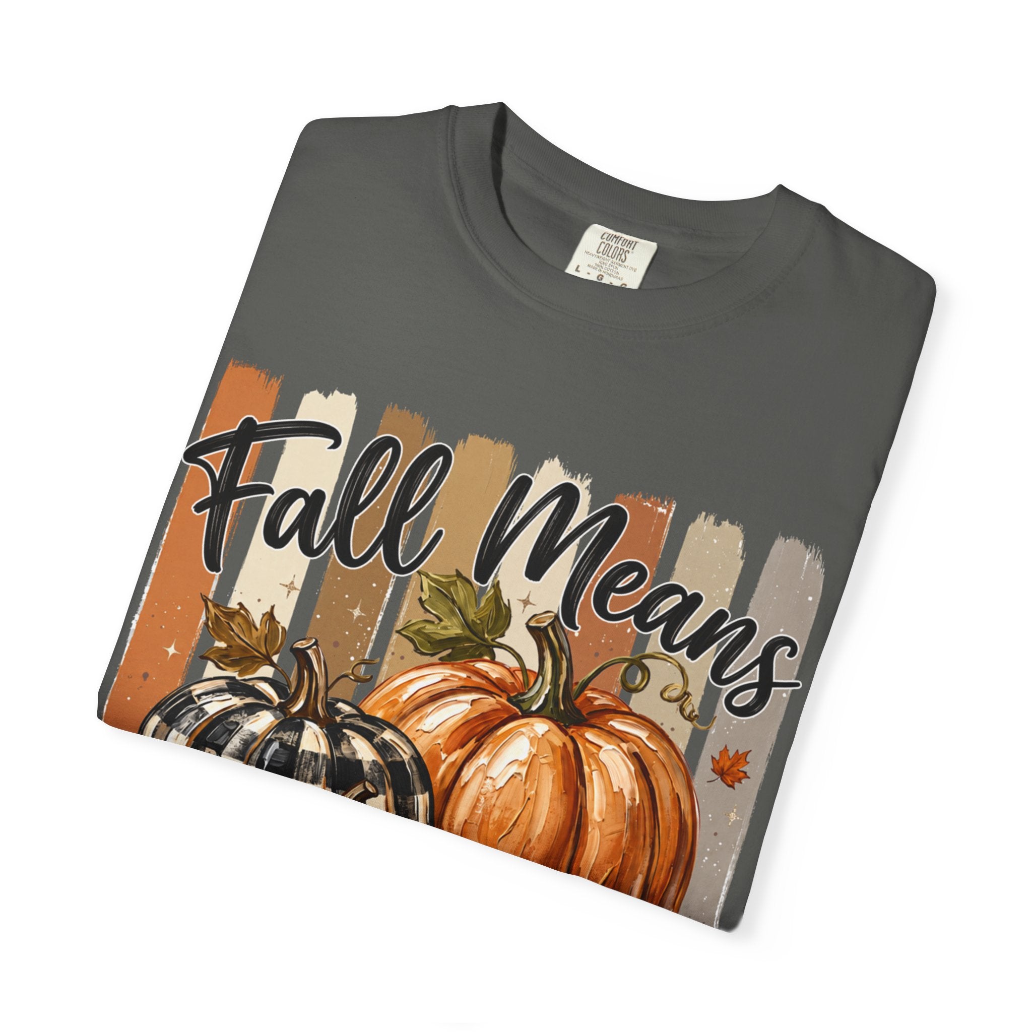 Fall Means Football Tee - Comfort Colors
