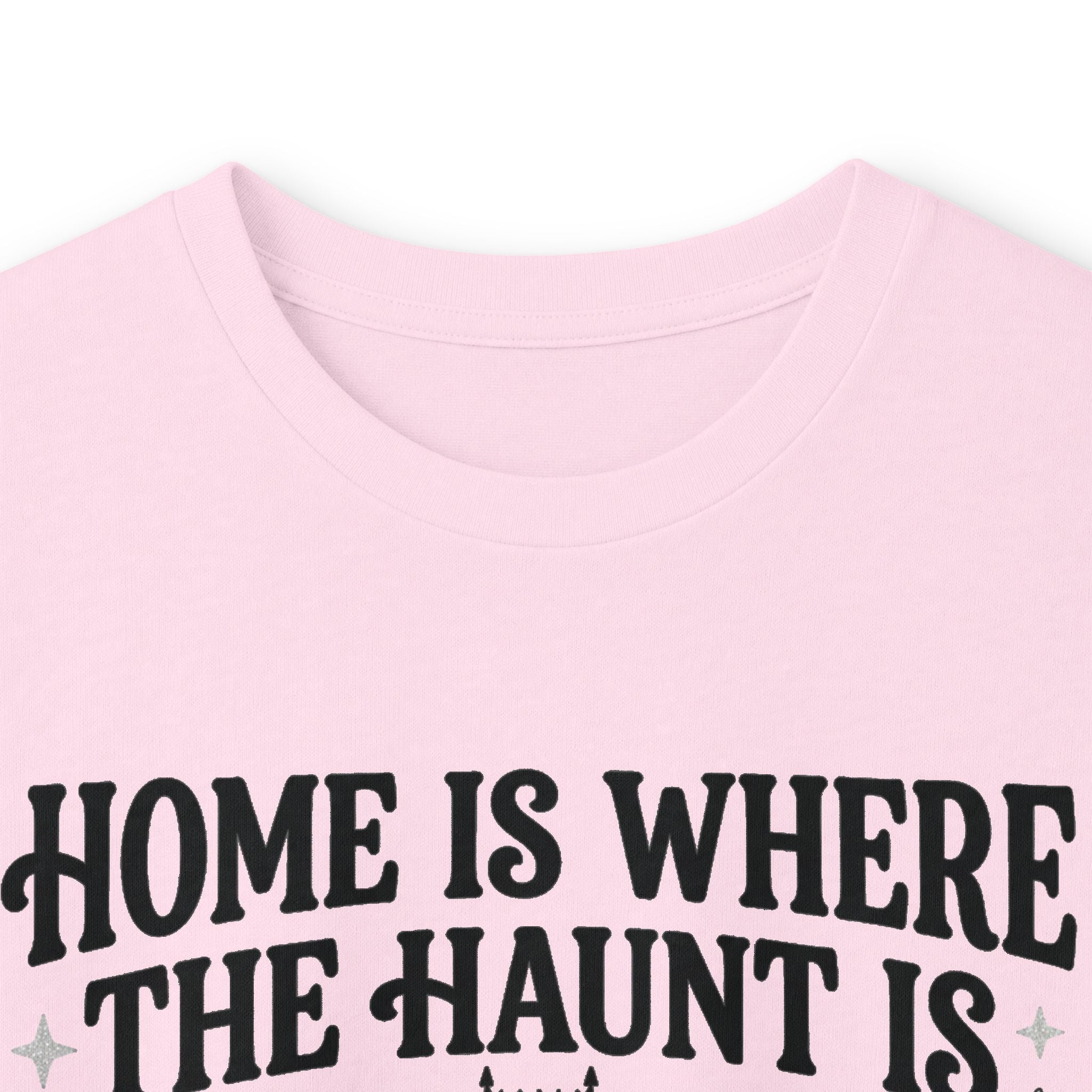 Home Is Where The Haunt Is Long Sleeve Tee - Gildan