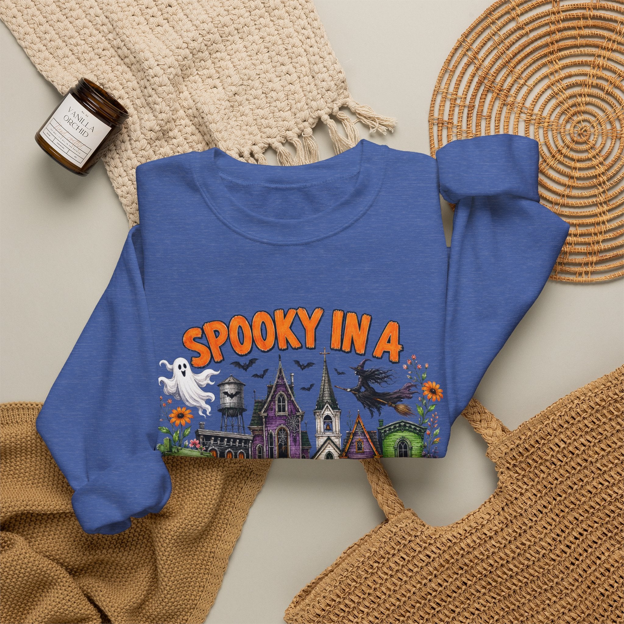 Spooky In A Smalltown Sweatshirt - Gildan