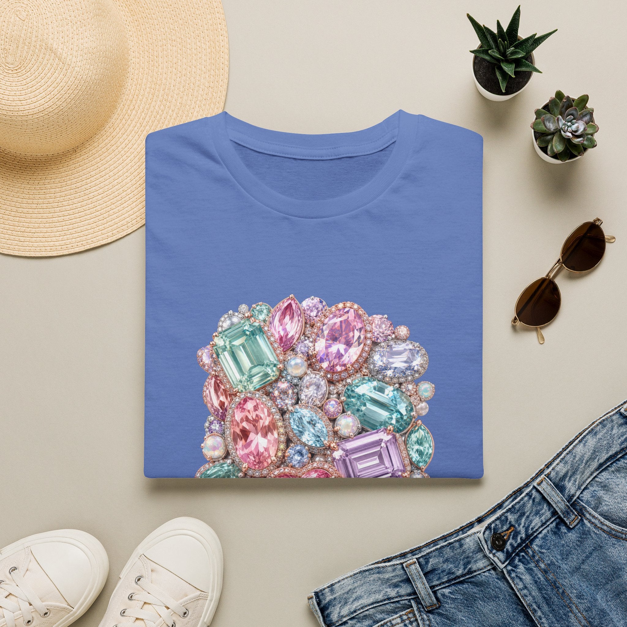 Halo Gemstone Tee - Gildan