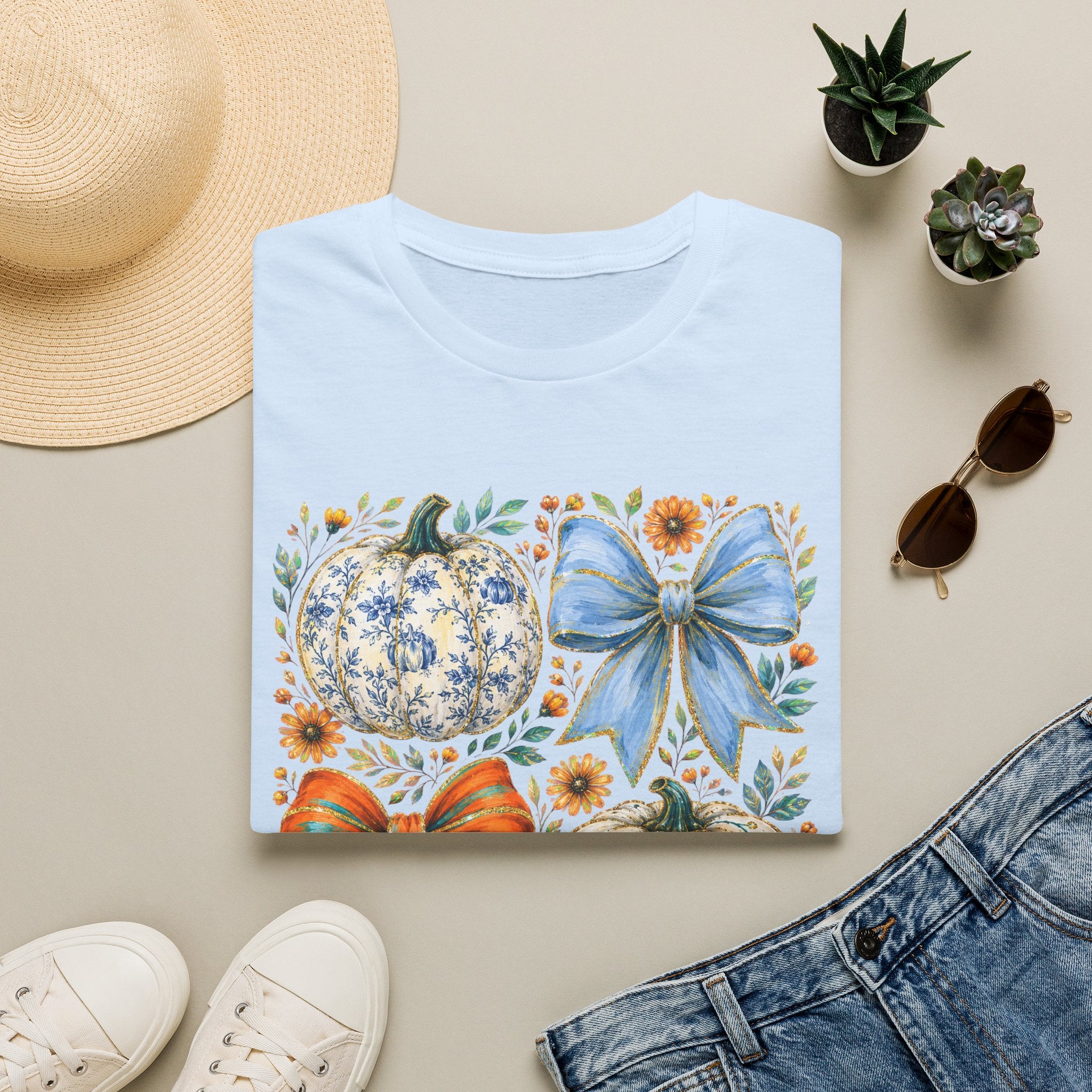 Pumpkin Bows Tee - Gildan