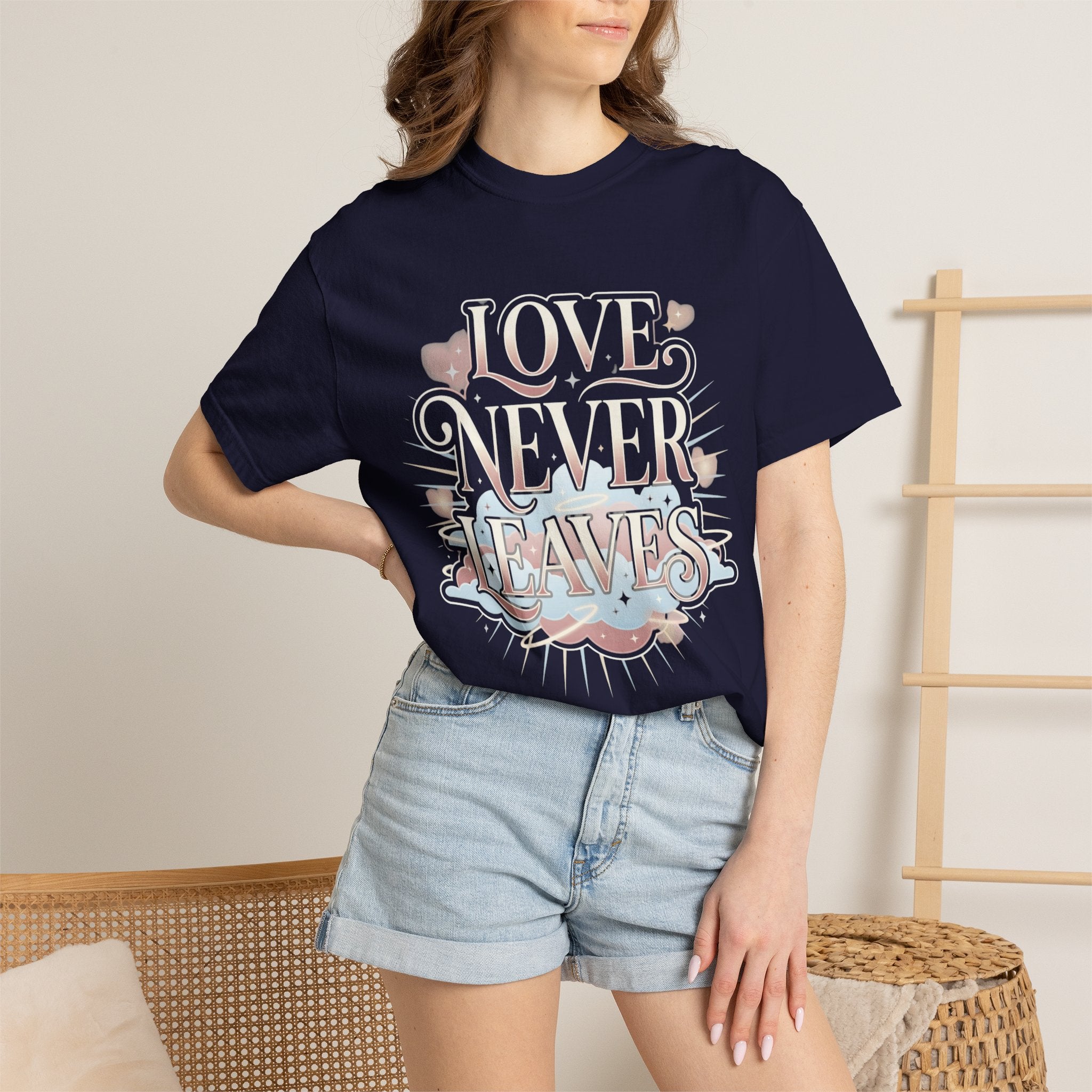 Love Never Leaves Tee - Comfort Colors