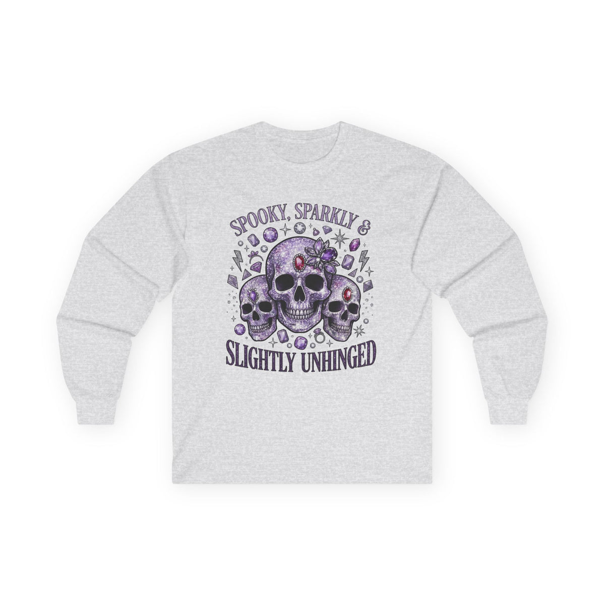 Spooky and Sparkly Long Sleeve Tee - Gildan