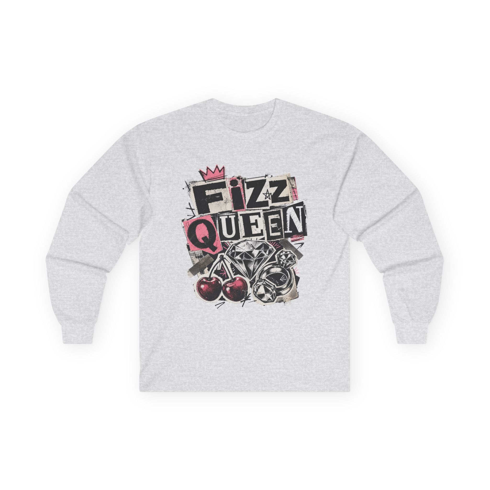 Fizz Queen Long Sleeve Tee - Gildan