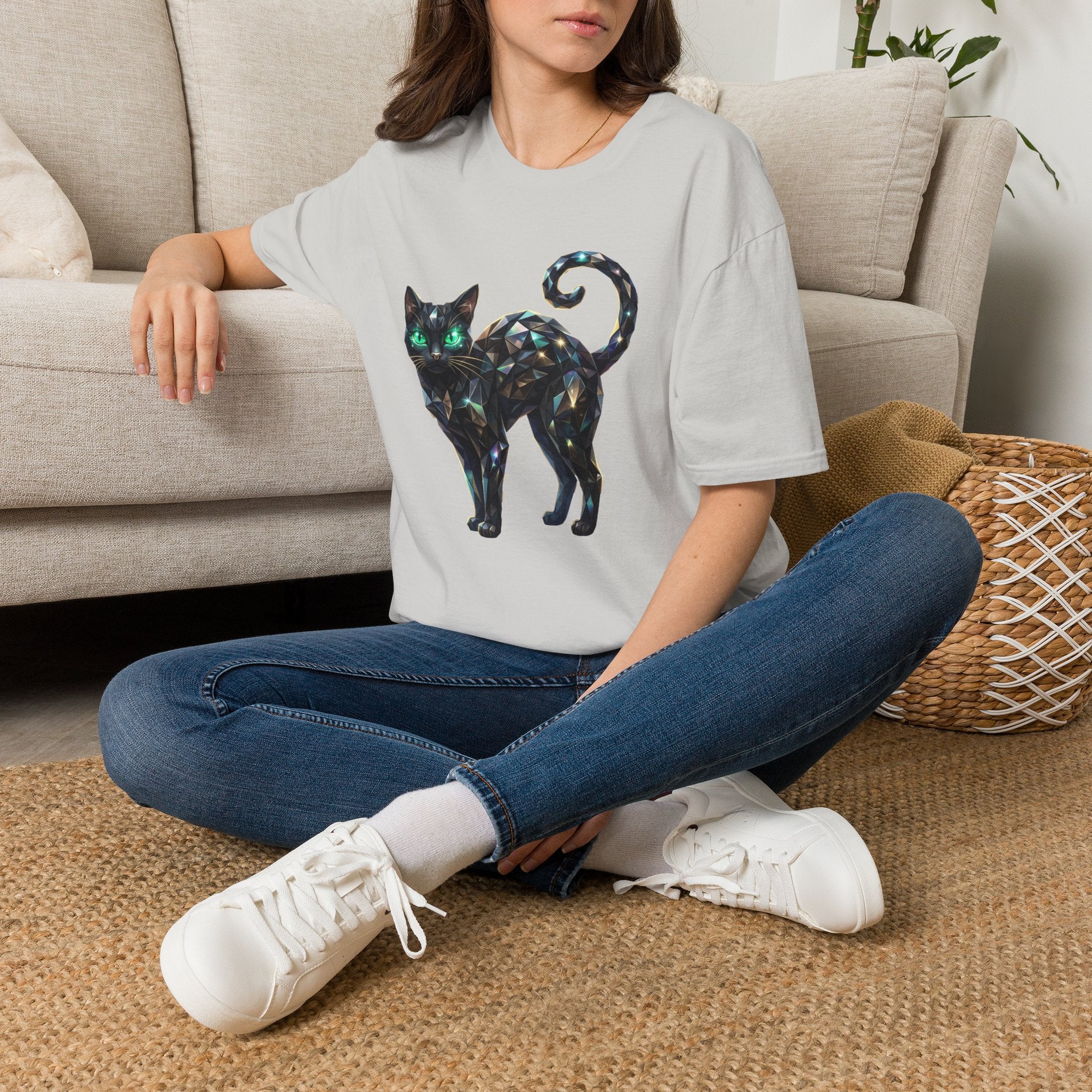 The Jeweled Cat Tee - Gildan