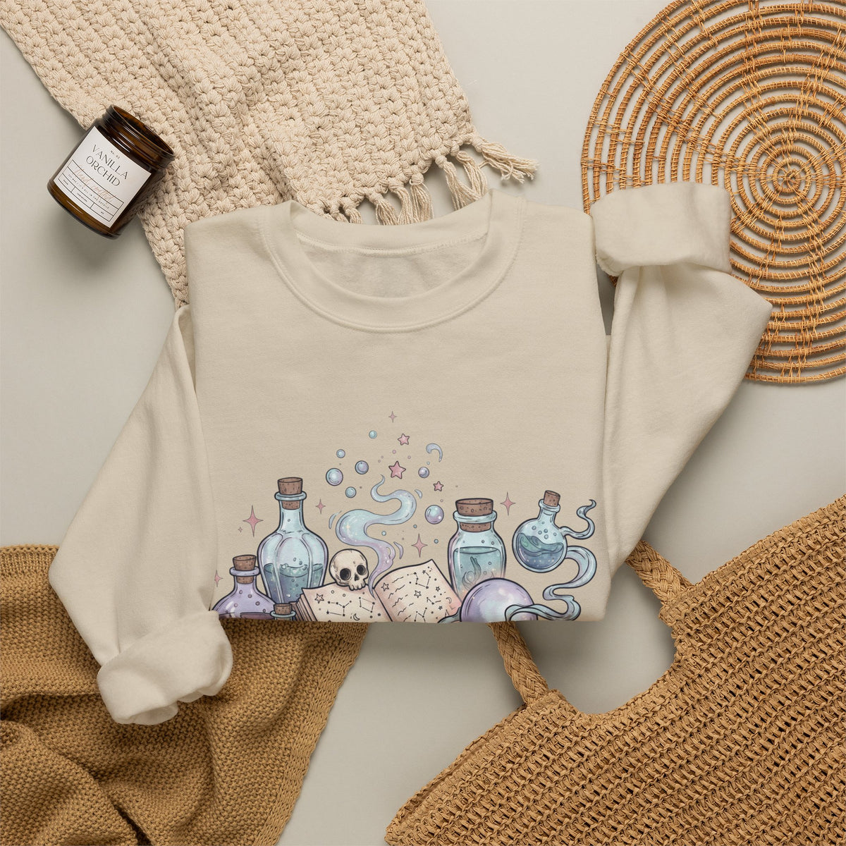 Potion Bottles and Pretty Sparkles Sweatshirt - Gildan