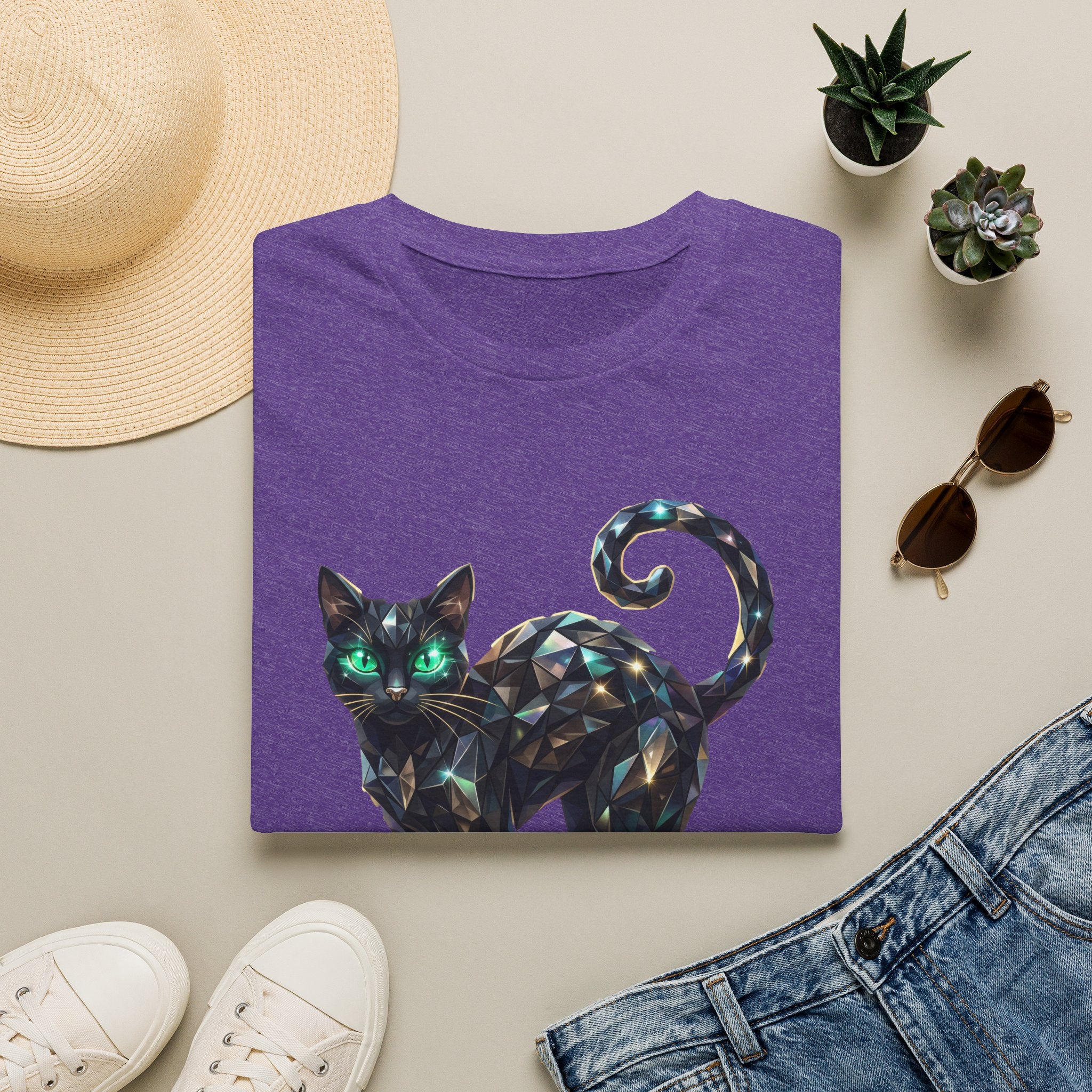 The Jeweled Cat Tee - Gildan