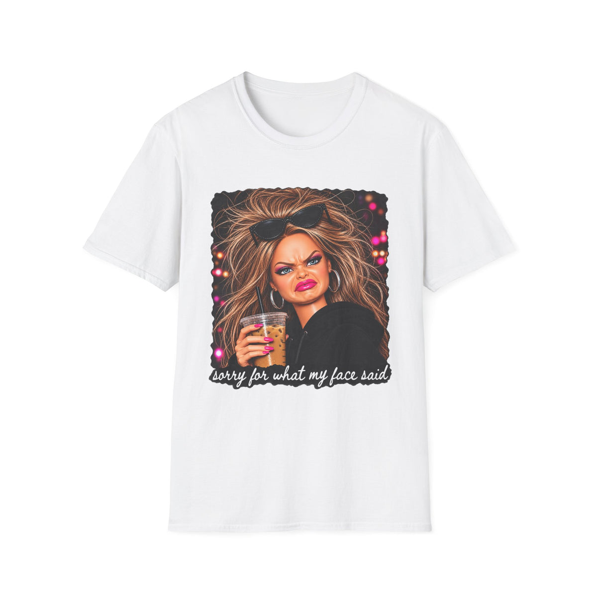 Sorry For What My Face Said Tee - Gildan