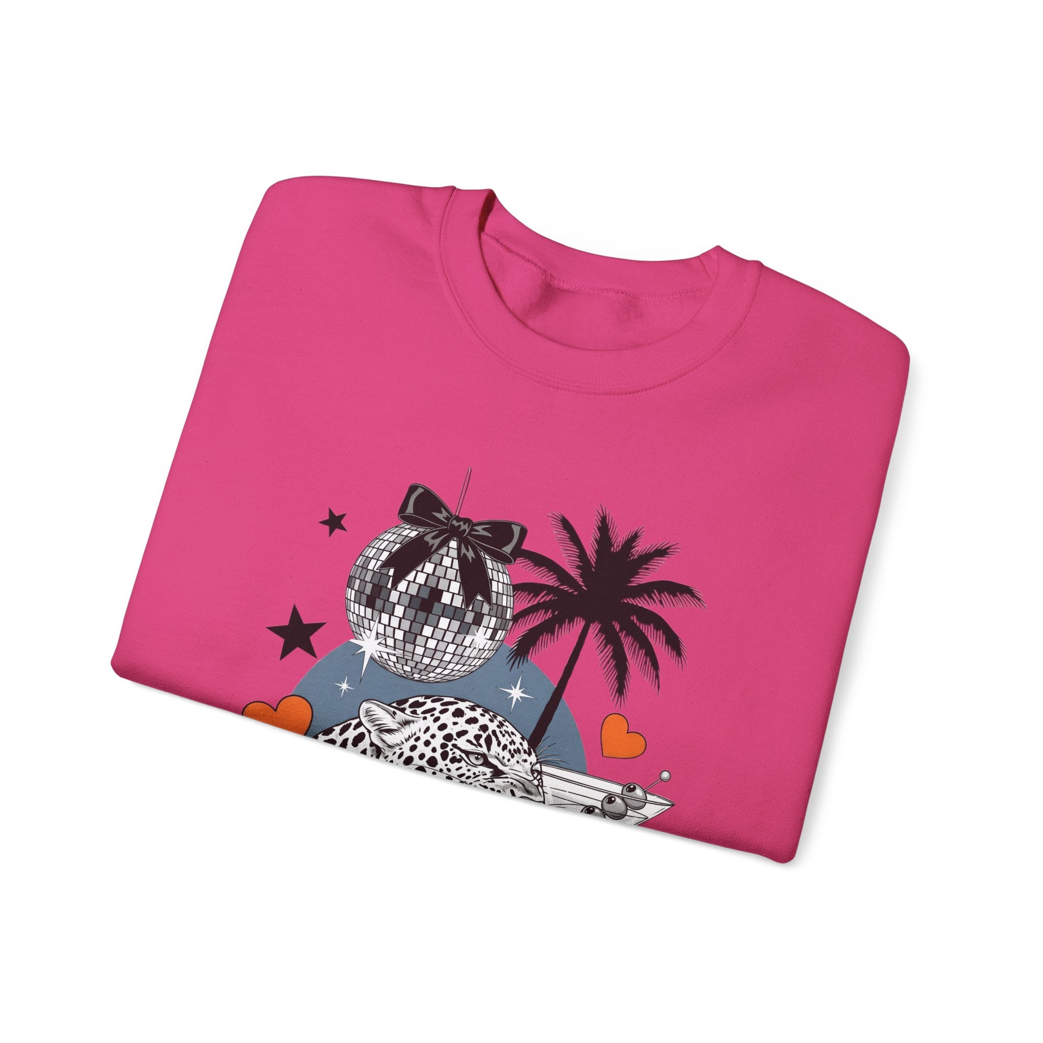 Disco Cheetah Sweatshirt - Gildan