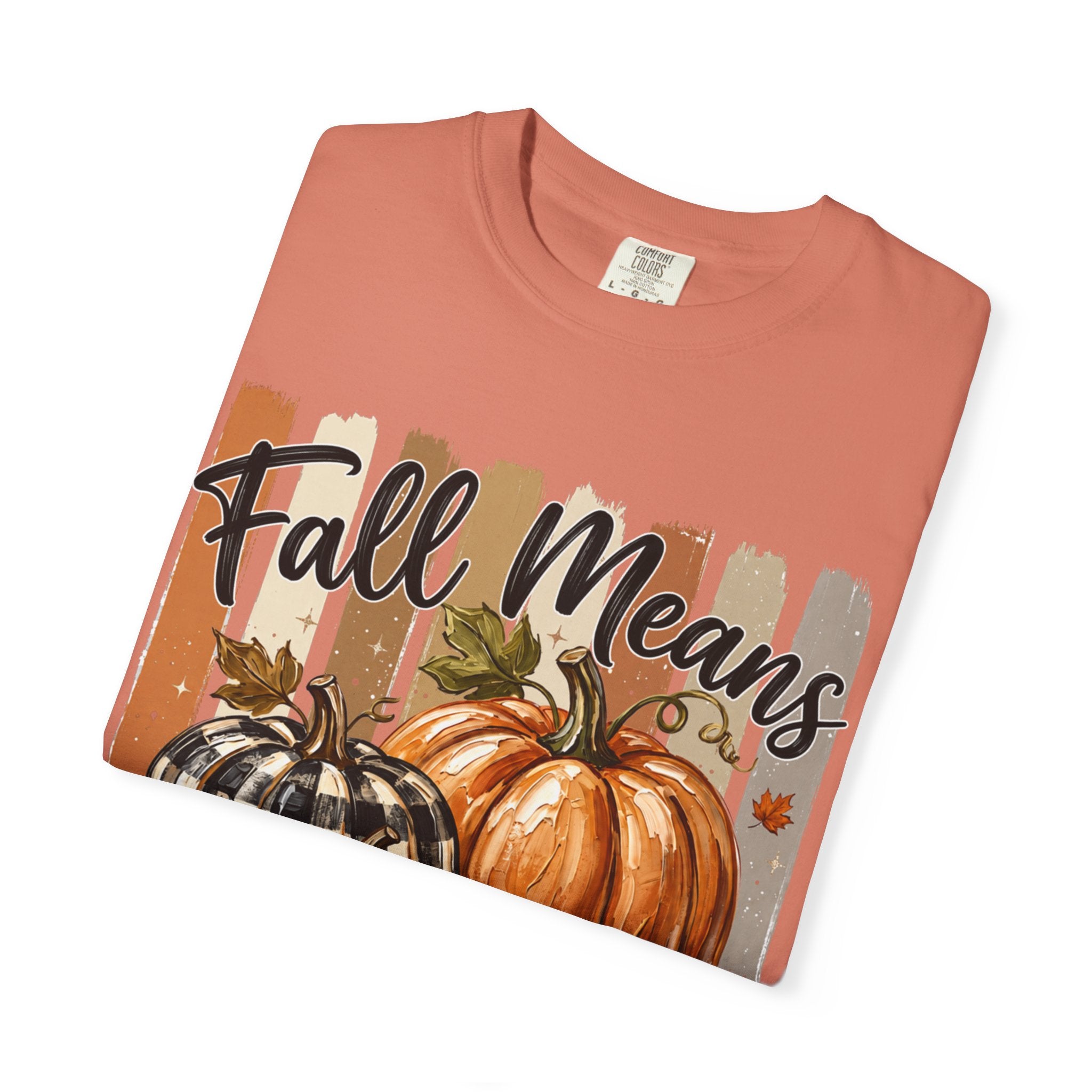 Fall Means Football Tee - Comfort Colors