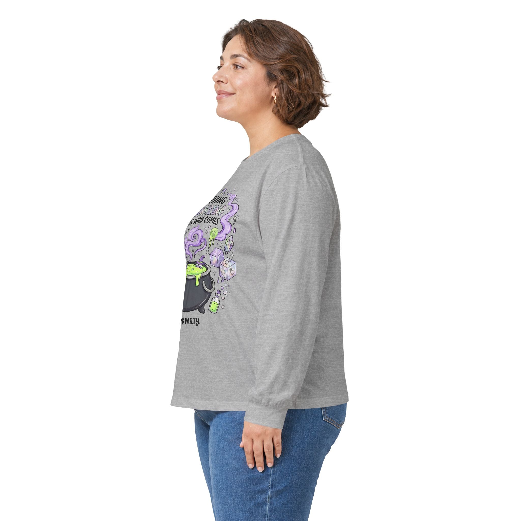 The Spooky Cauldron Long Sleeve Tee - Gildan