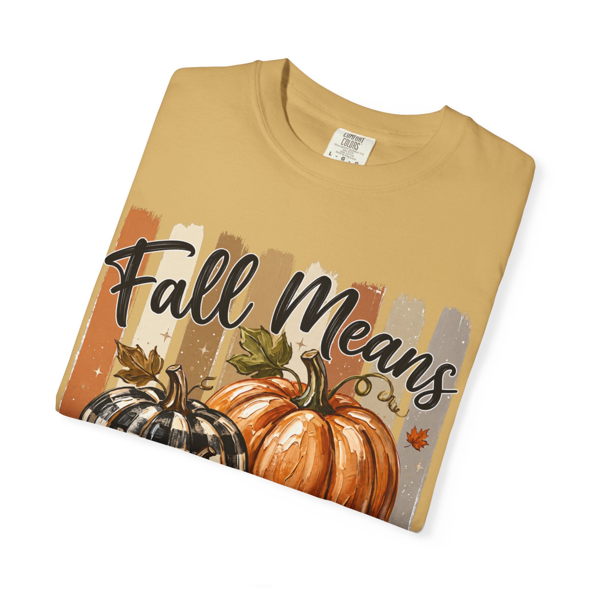 Fall Means Football Tee - Comfort Colors