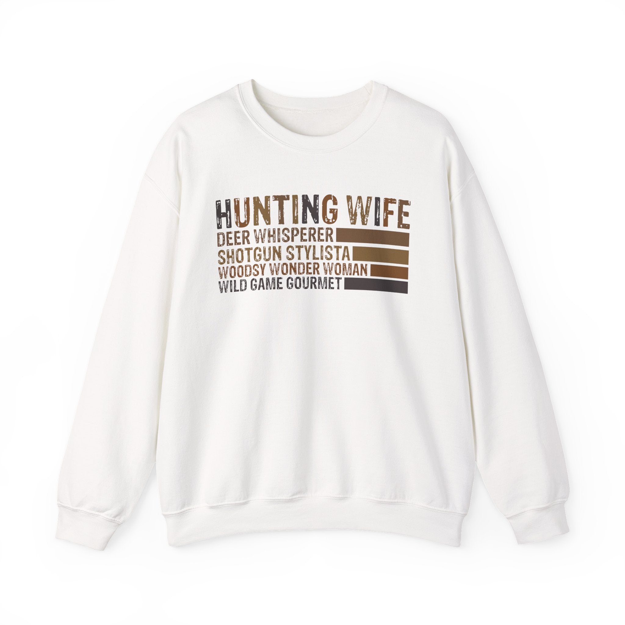 Hunting Wife Crewneck Sweatshirt – Deer Whisperer | Rustic Outdoor Hunting Gift