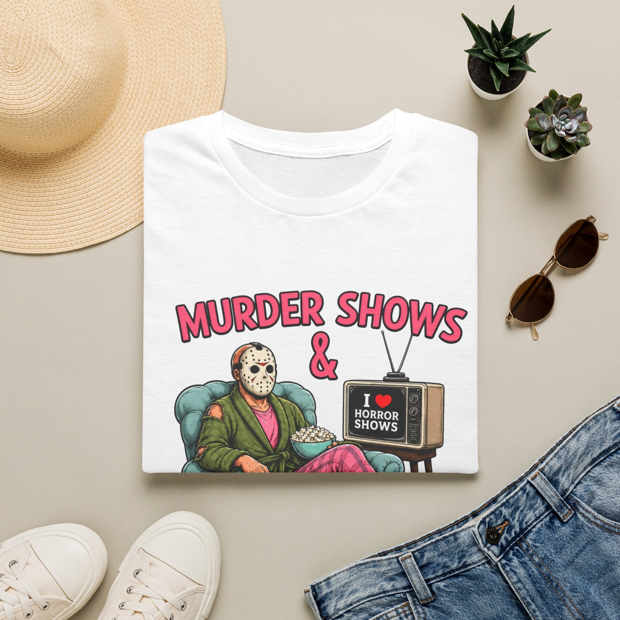 Murder Shows and Comfy Clothes Tee- Gildan