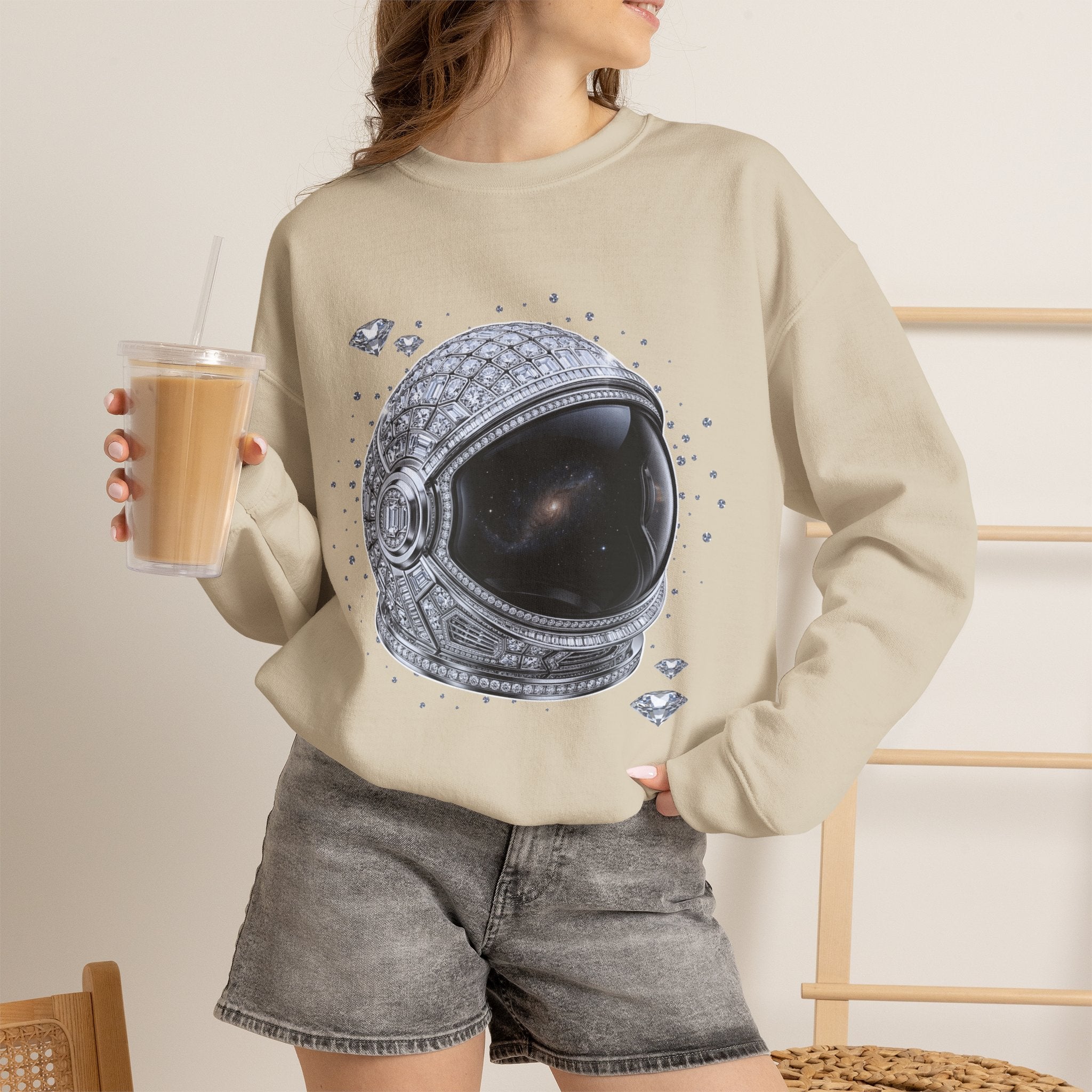 Sparkle Astronaut Sweatshirt - Gildan