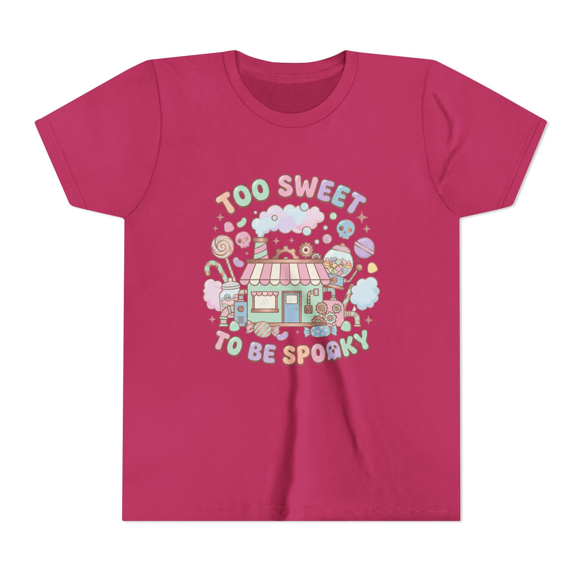 Too Sweet To Be Spooky Big Kid Tee