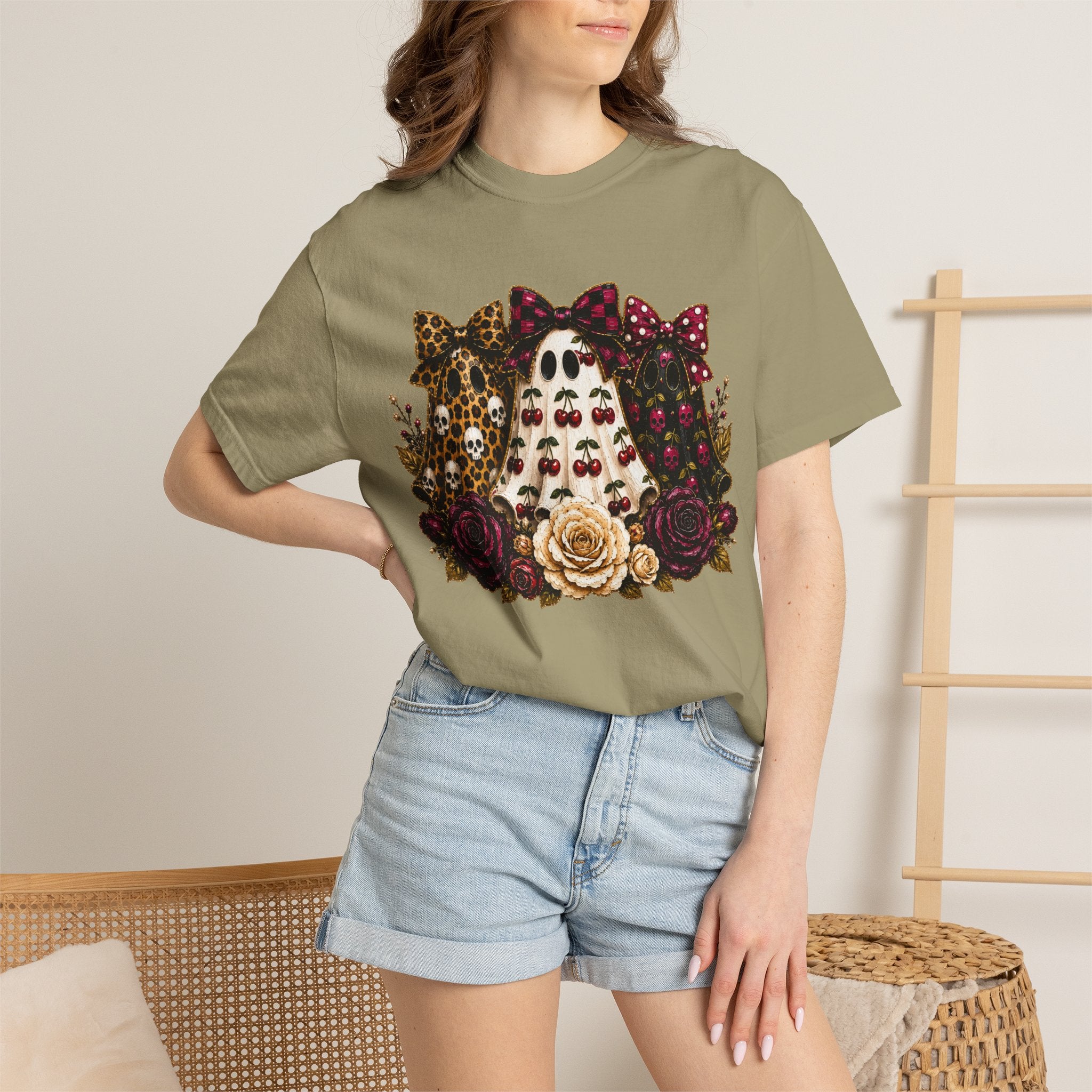 Cherry Ghosts Tee - Comfort Colors
