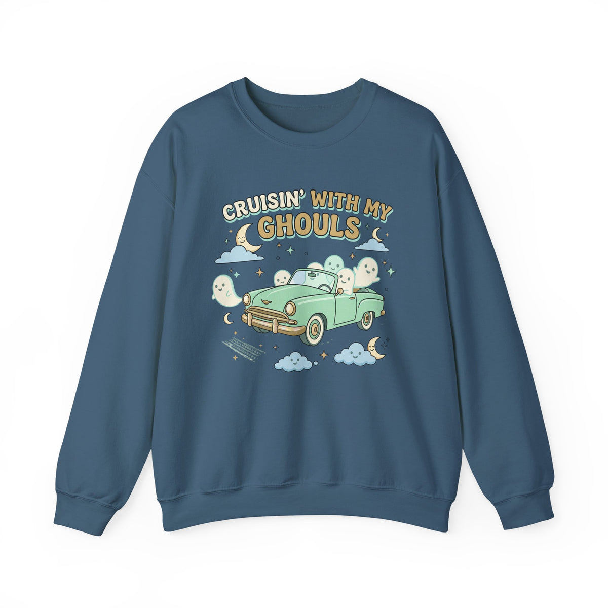 Cruisin' With My Ghouls Sweatshirt - Gildan