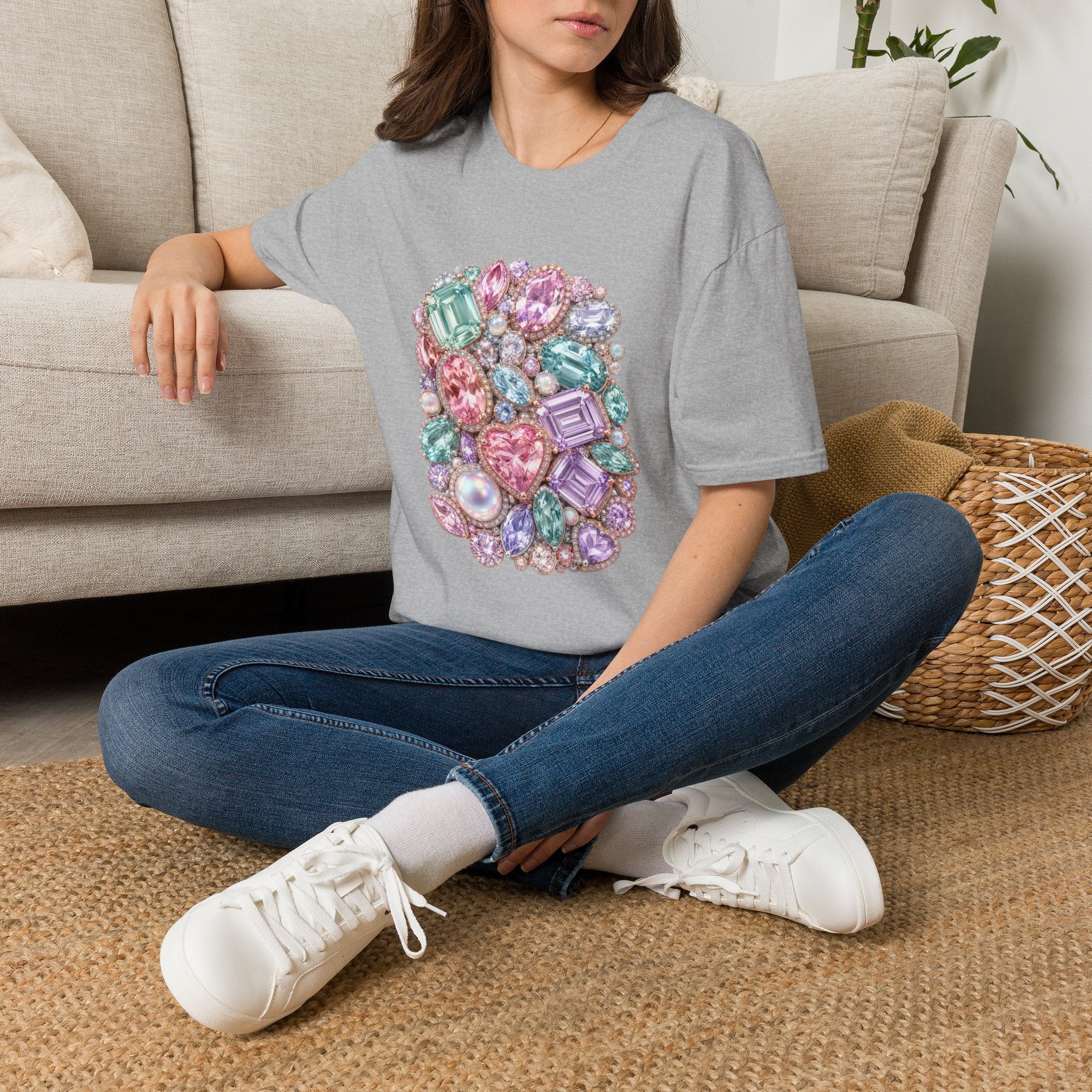 Halo Gemstone Tee - Gildan