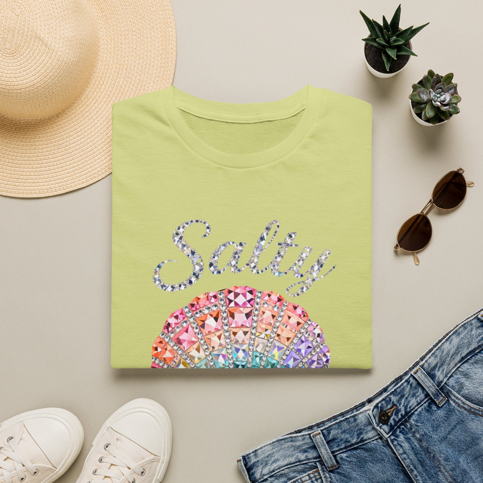 Salty Soul Jewel Tee - Gildan