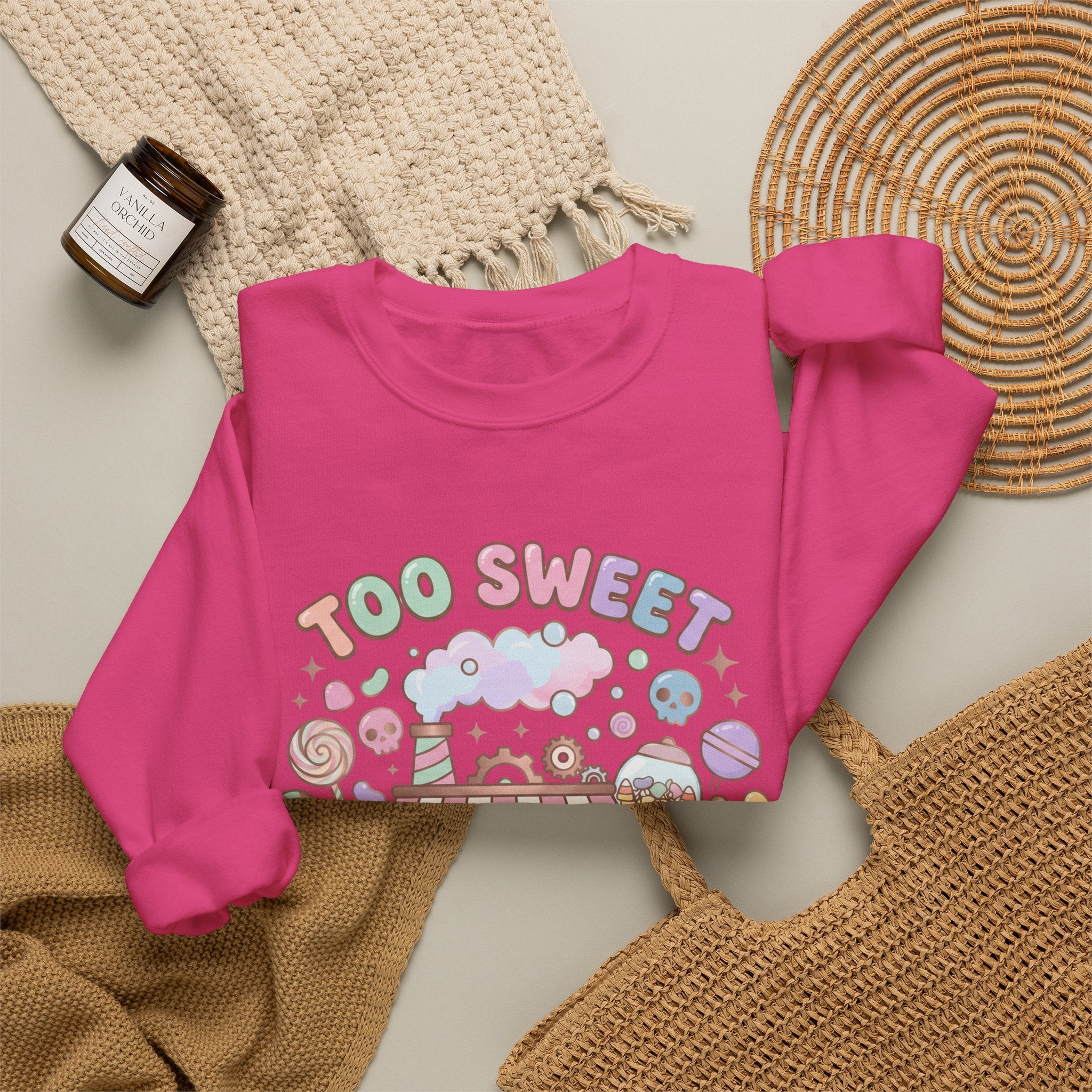 Too Sweet To Be Spooky Sweatshirt - Gildan