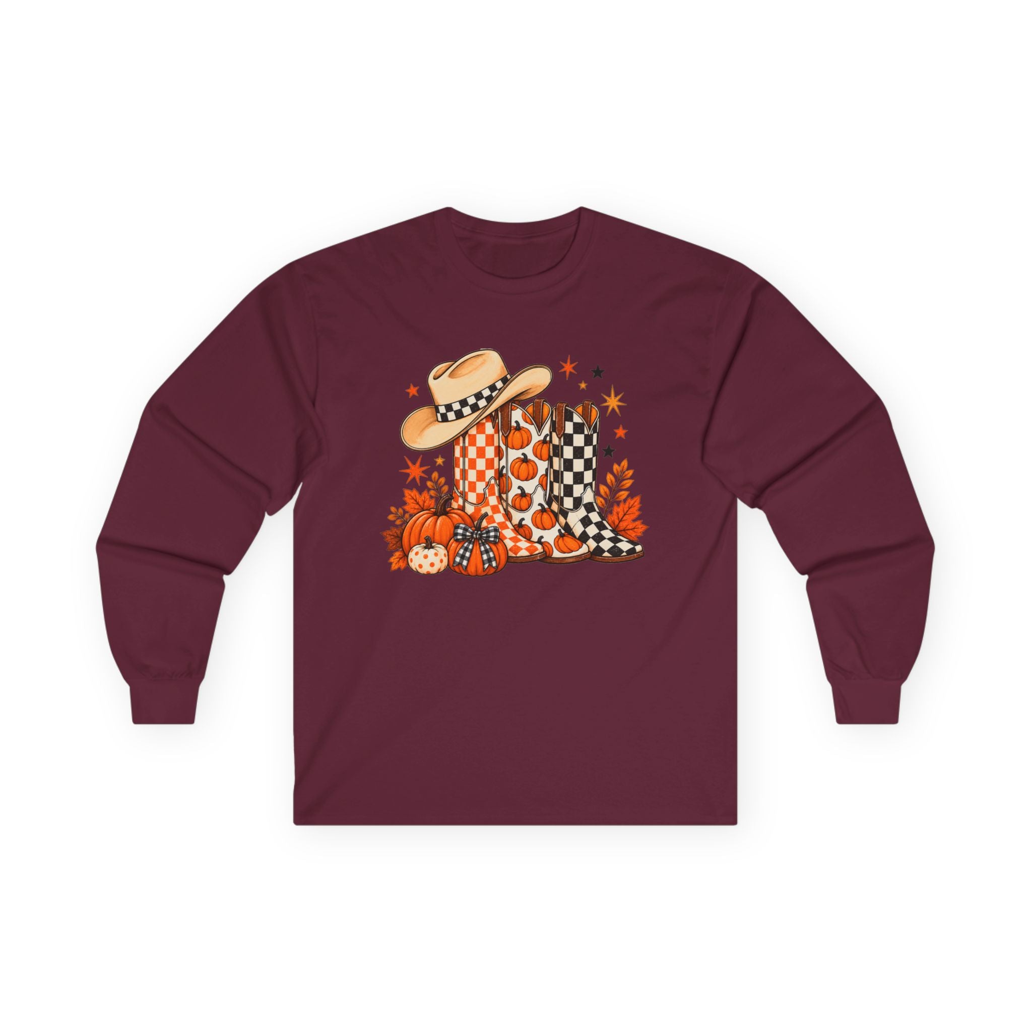 Halloween Boots Long Sleeve - Gildan