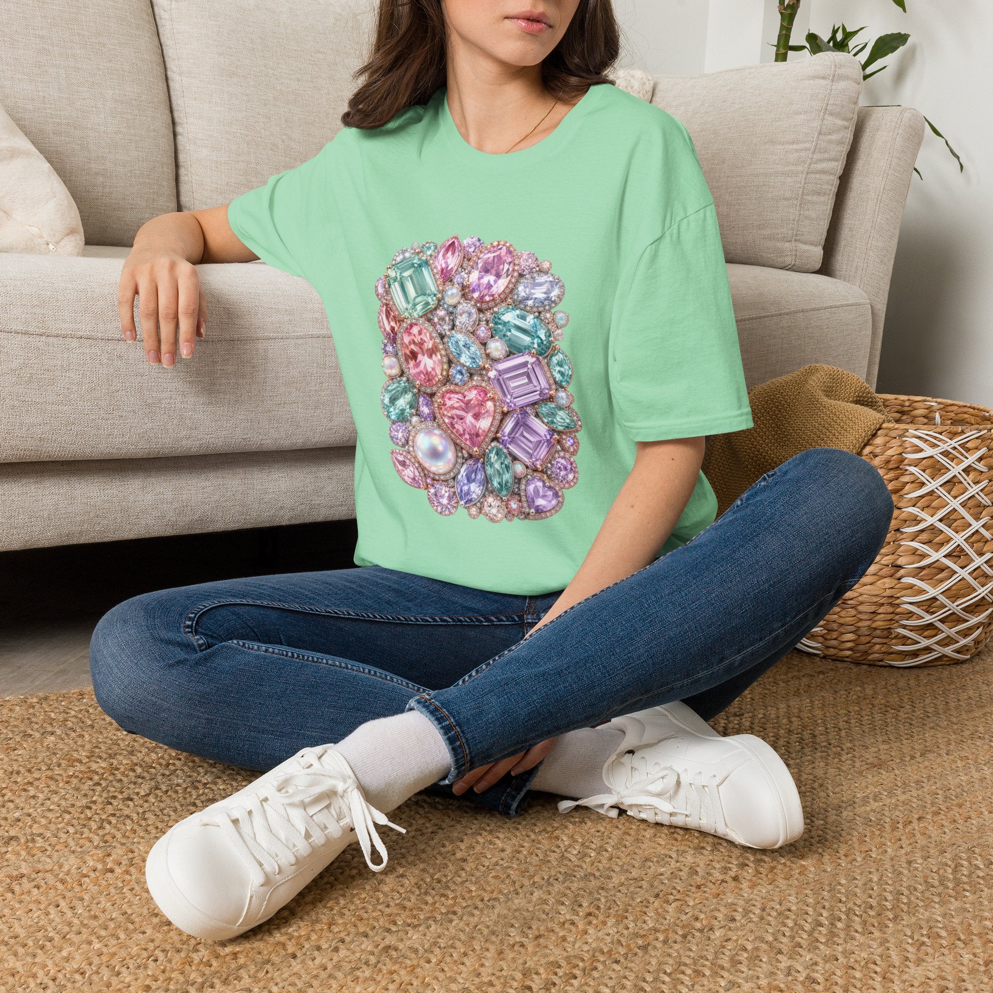 Halo Gemstone Tee - Gildan