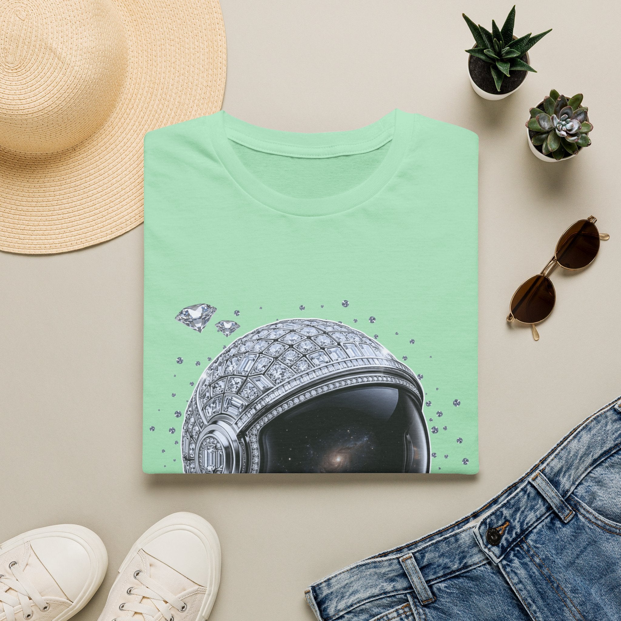 Sparkle Astronaut Tee - Gildan