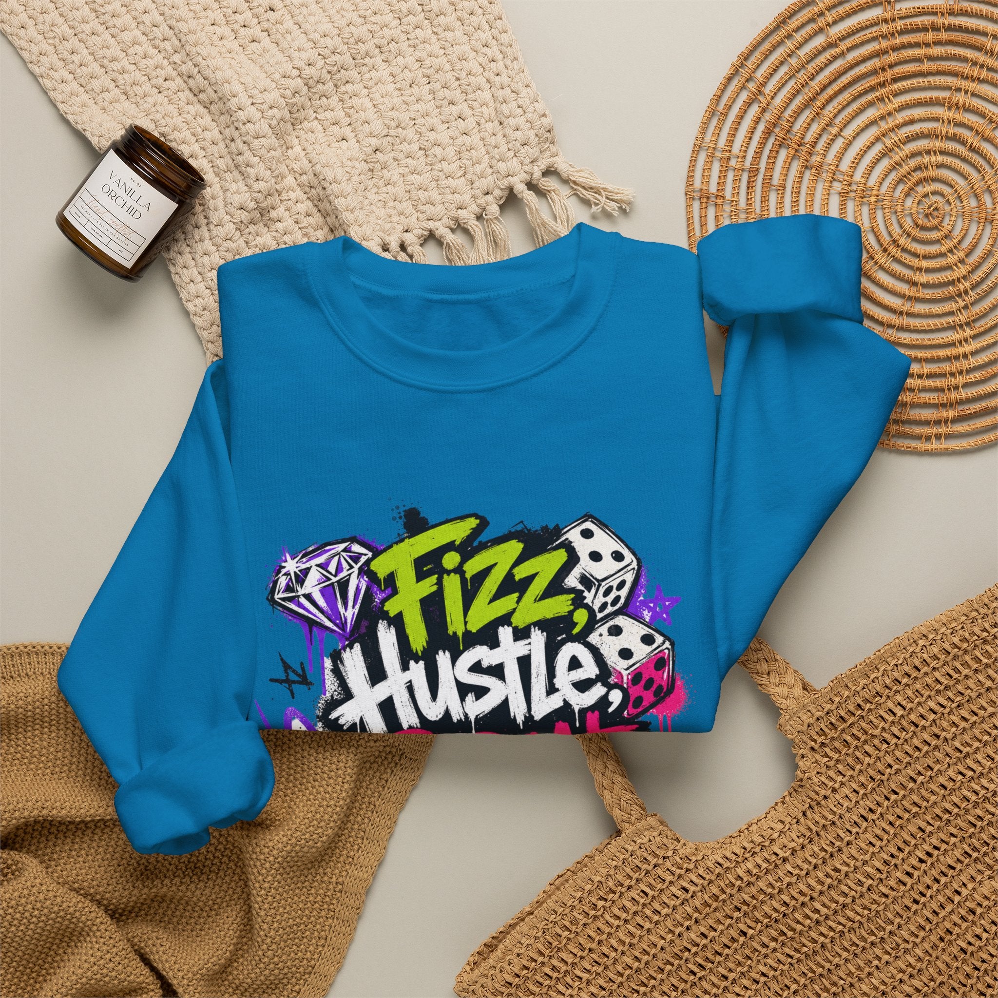 Fizz Hustle Repeat Sweatshirt - Gildan