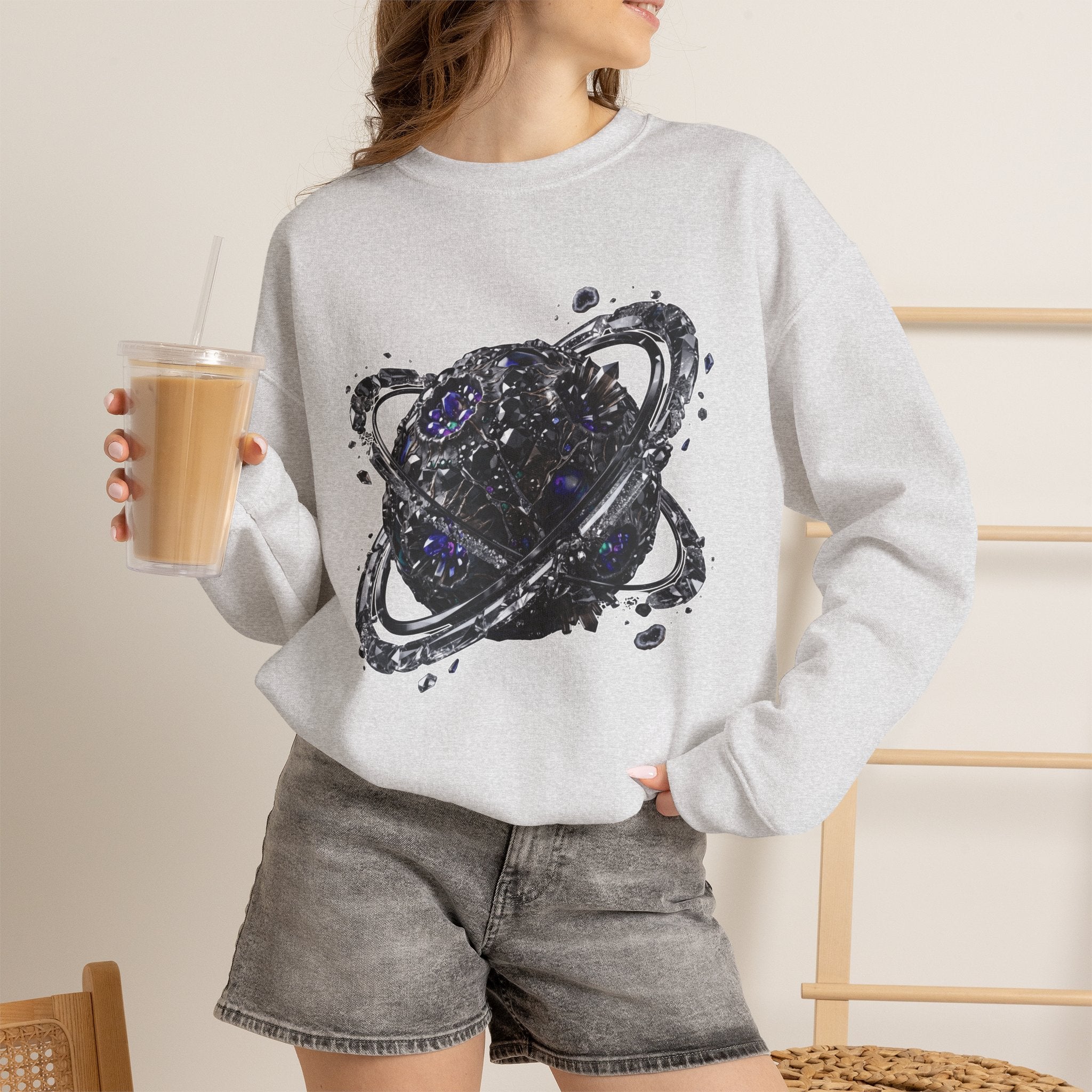 Galactic Planet Sweatshirt - Gildan