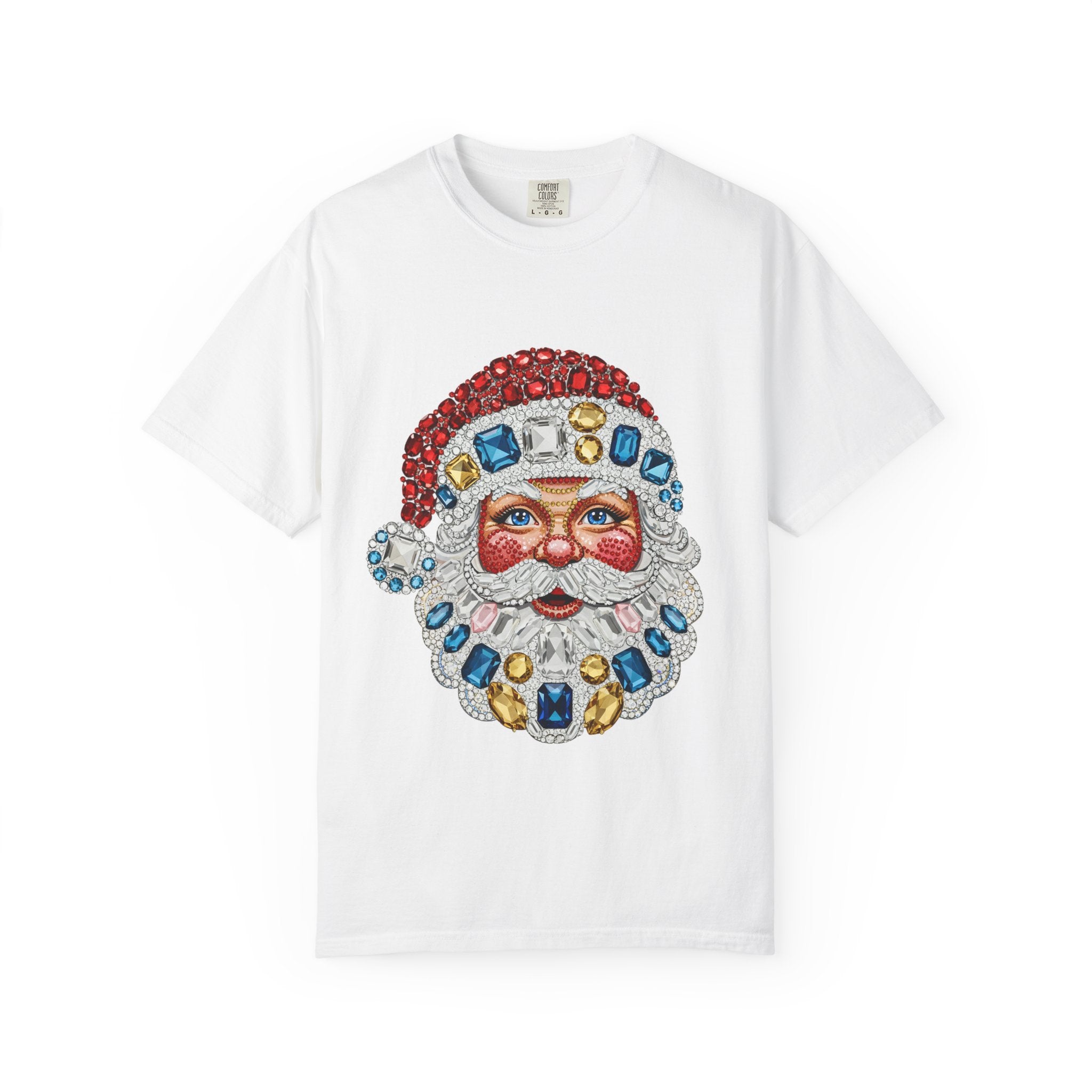 Santa Gemstone Holiday T-Shirt - Comfort Colors