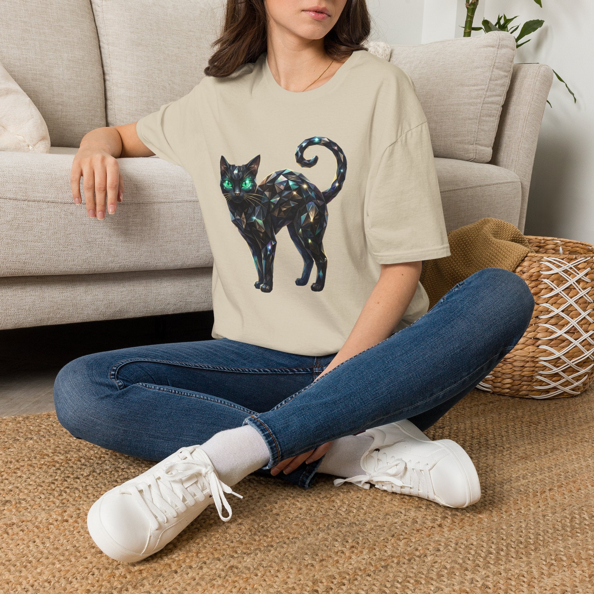 The Jeweled Cat Tee - Gildan