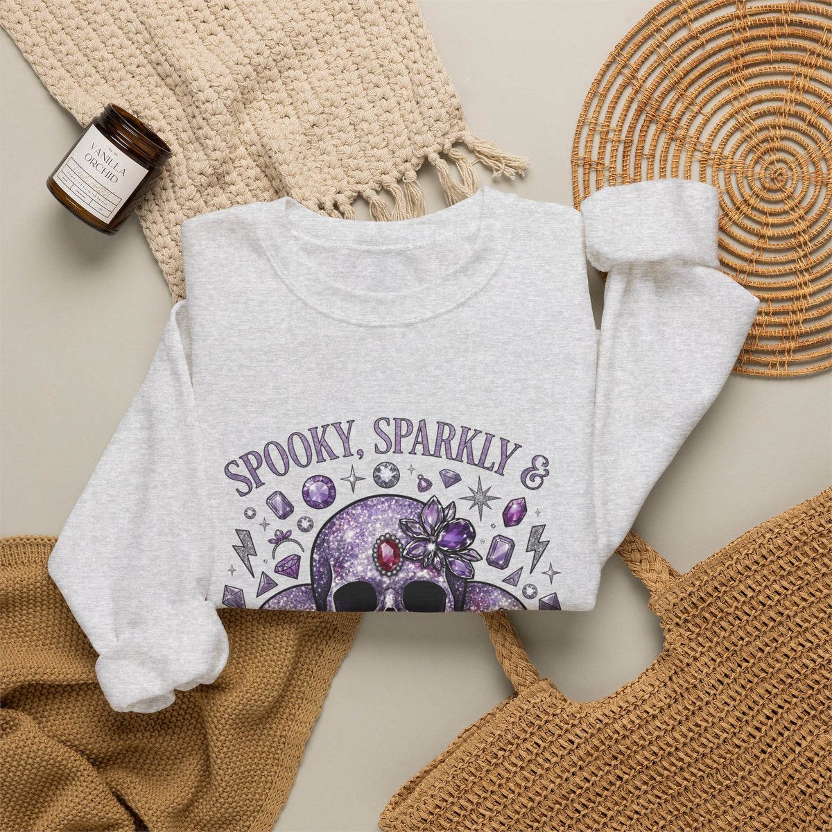 Spooky and Sparkly Sweatshirt - Gildan