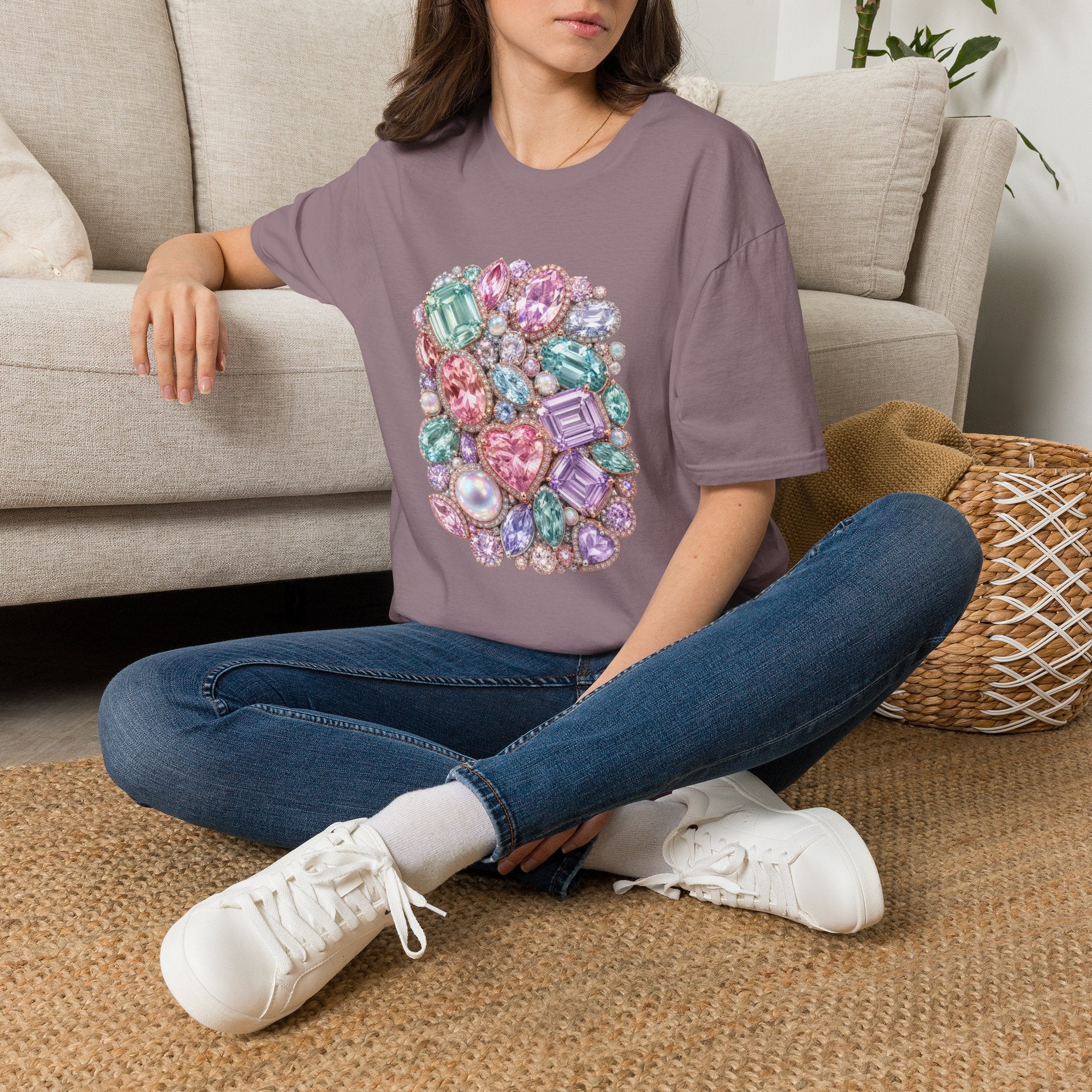 Halo Gemstone Tee - Gildan