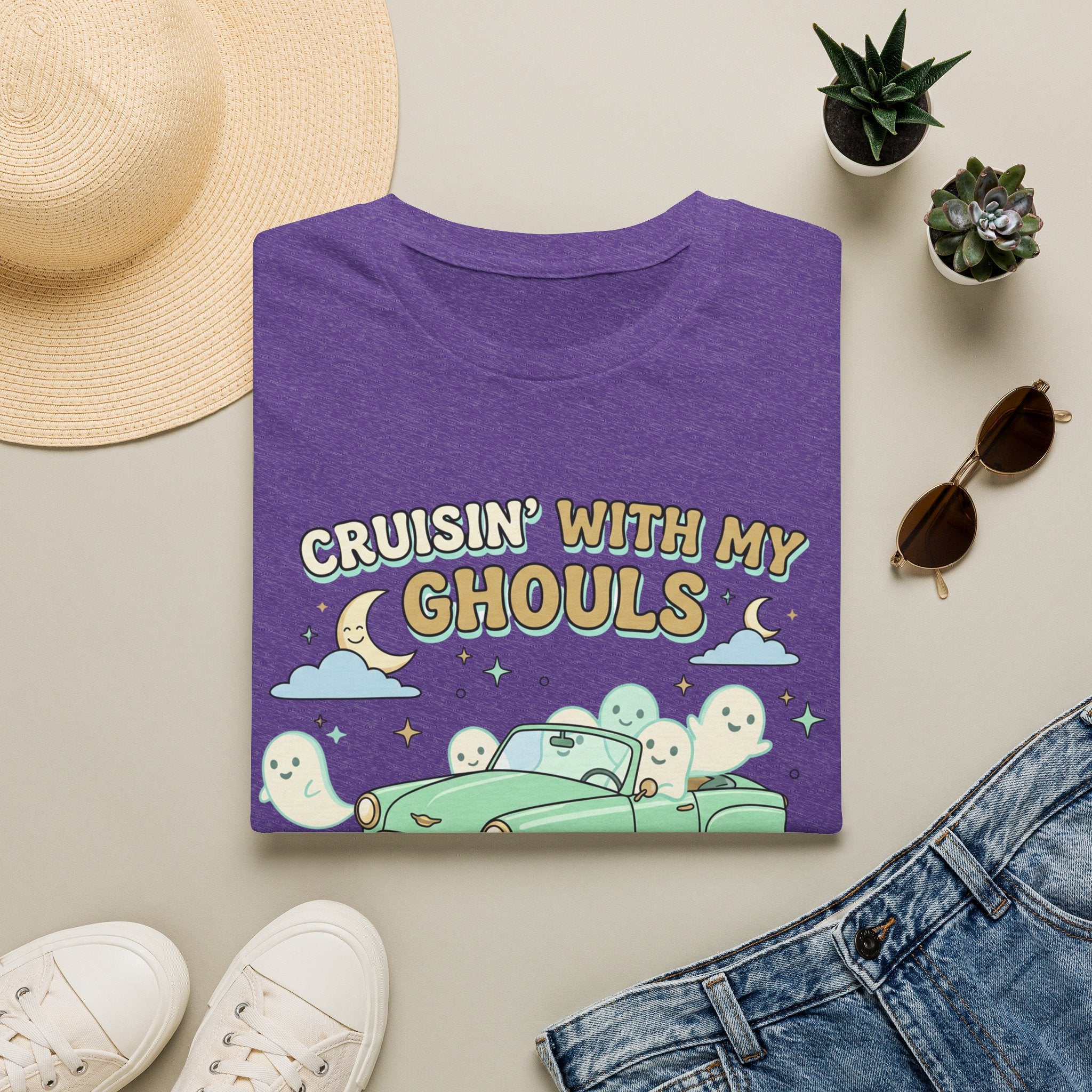 Cruisin' With My Ghouls Tee - Gildan