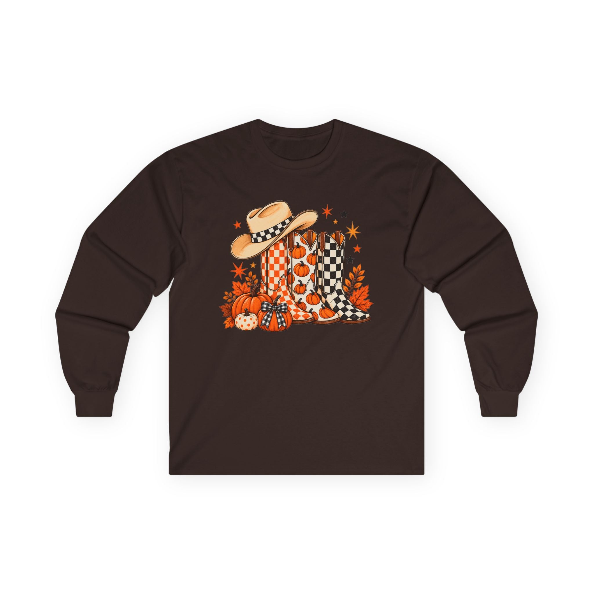 Halloween Boots Long Sleeve - Gildan