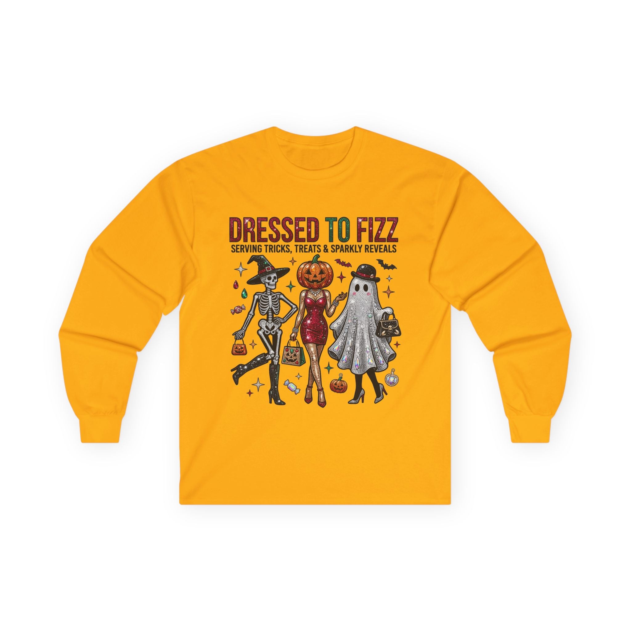 Dressed To Fizz Long Sleeve Tee - Gildan