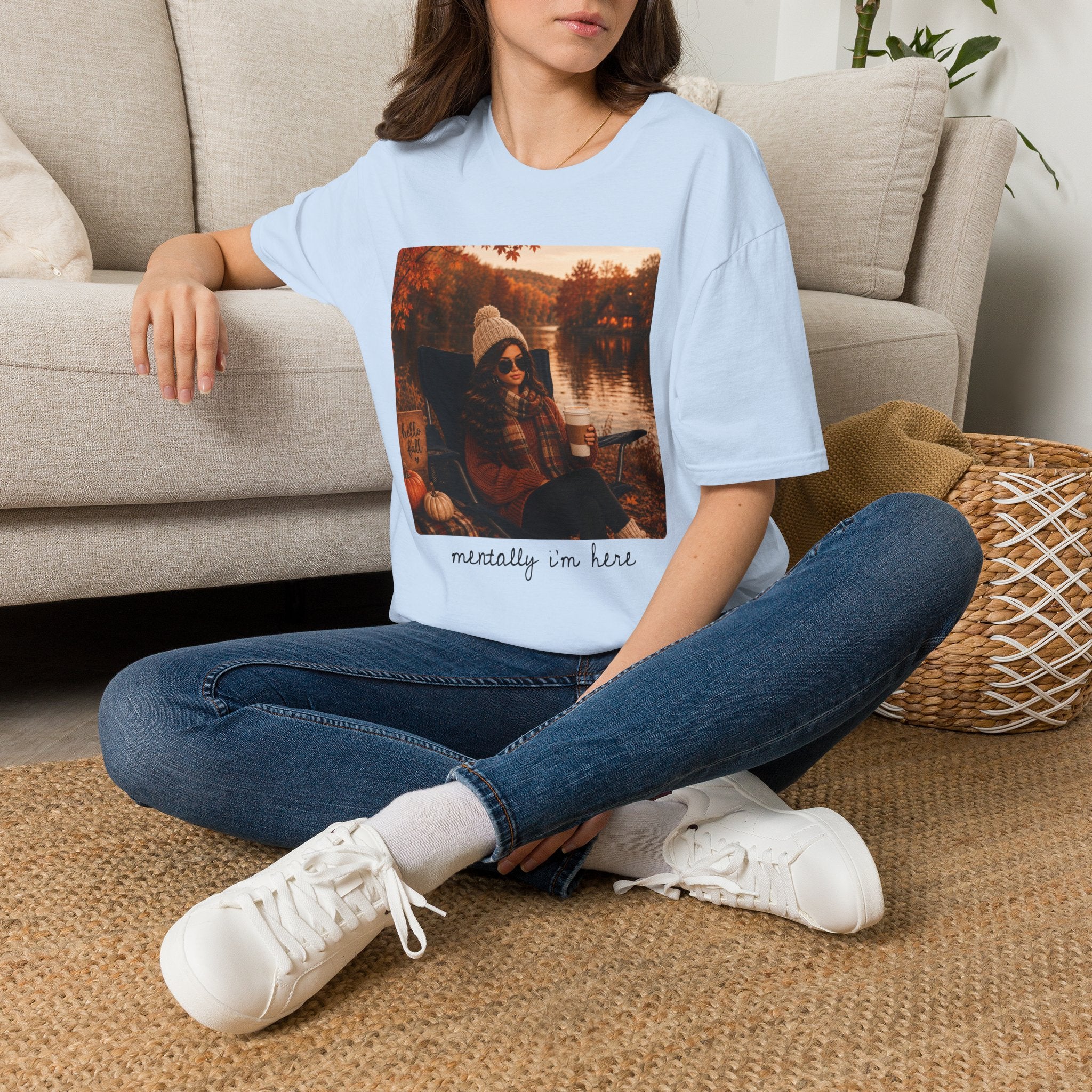 Mentally I'm Here Tee - Gildan