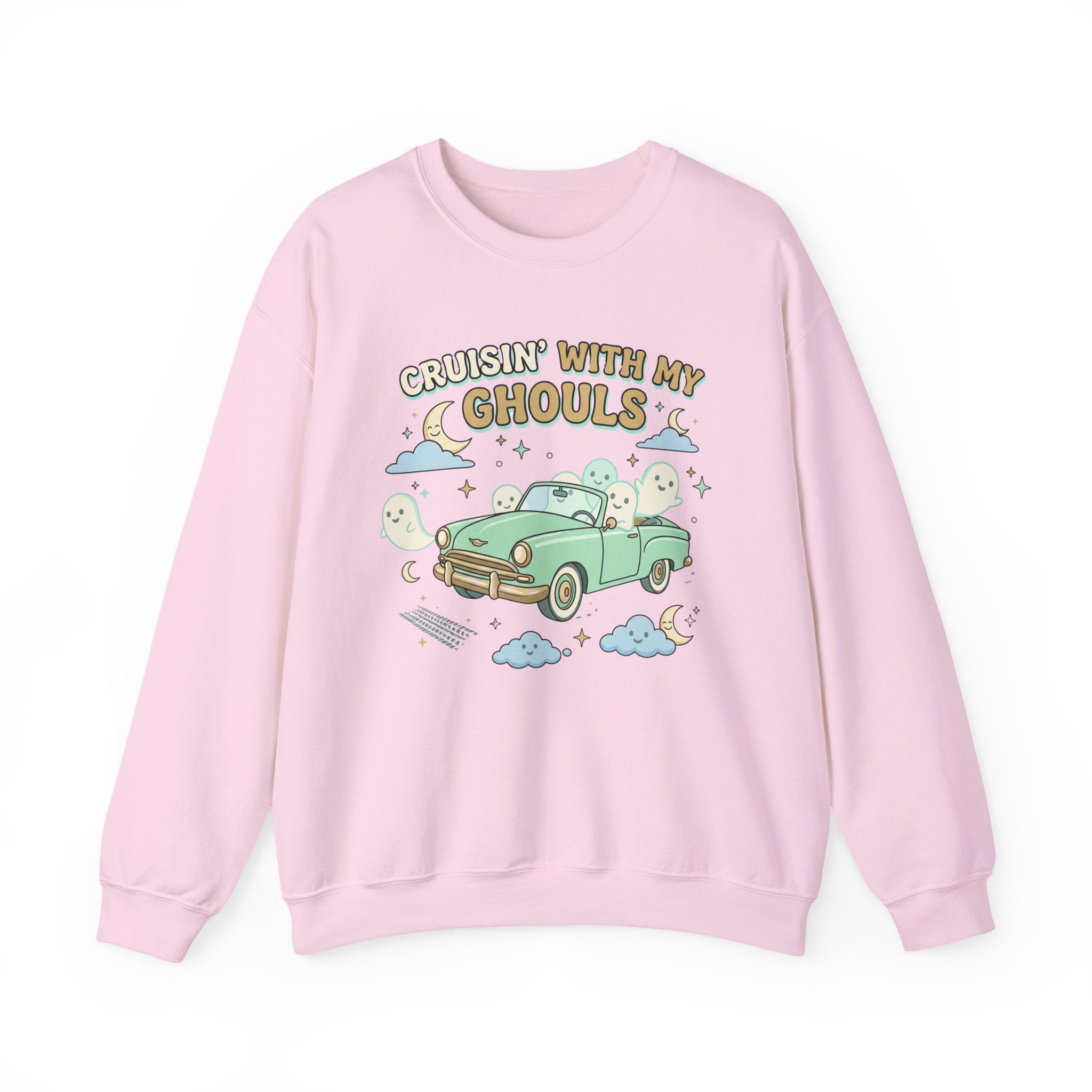 Cruisin' With My Ghouls Sweatshirt - Gildan