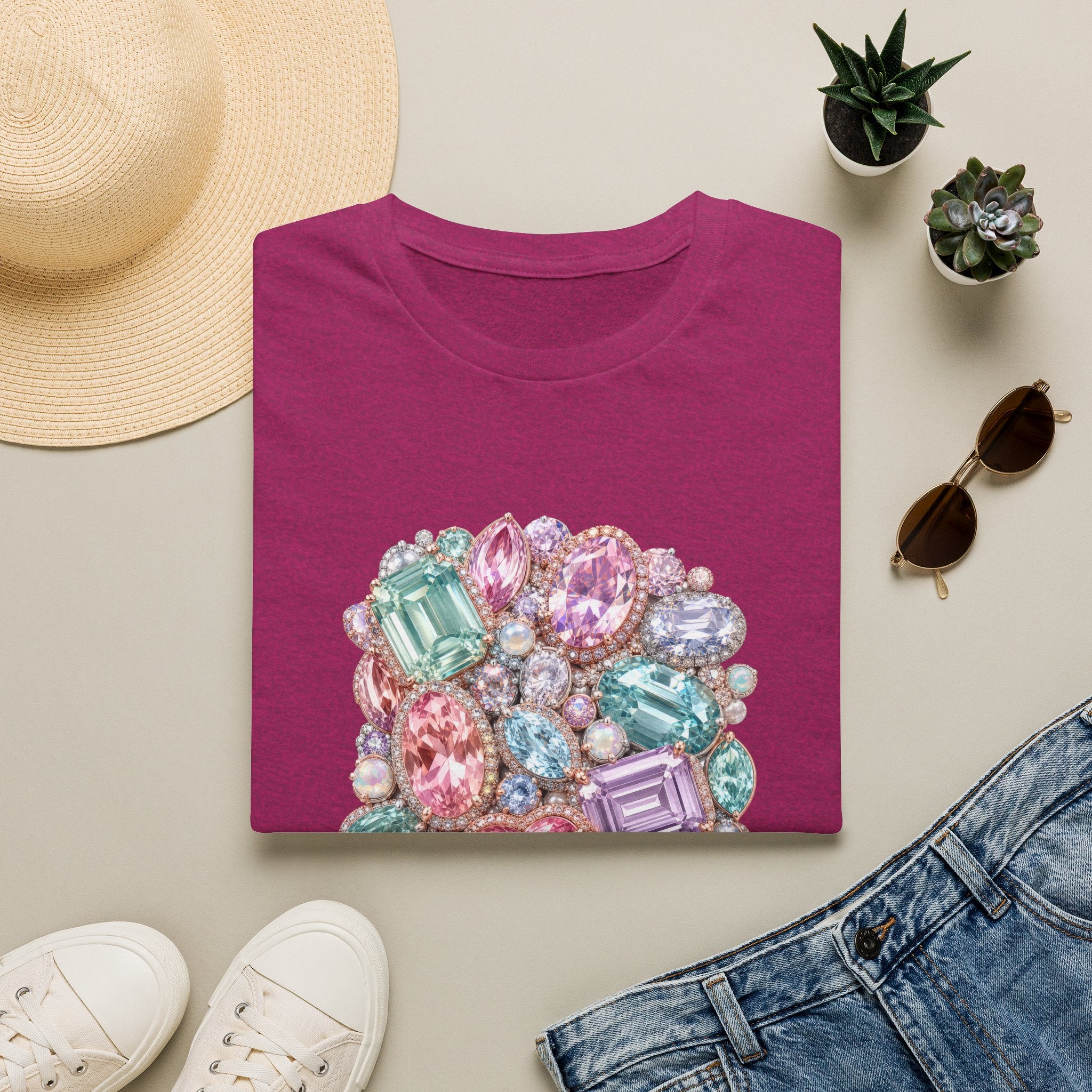 Halo Gemstone Tee - Gildan
