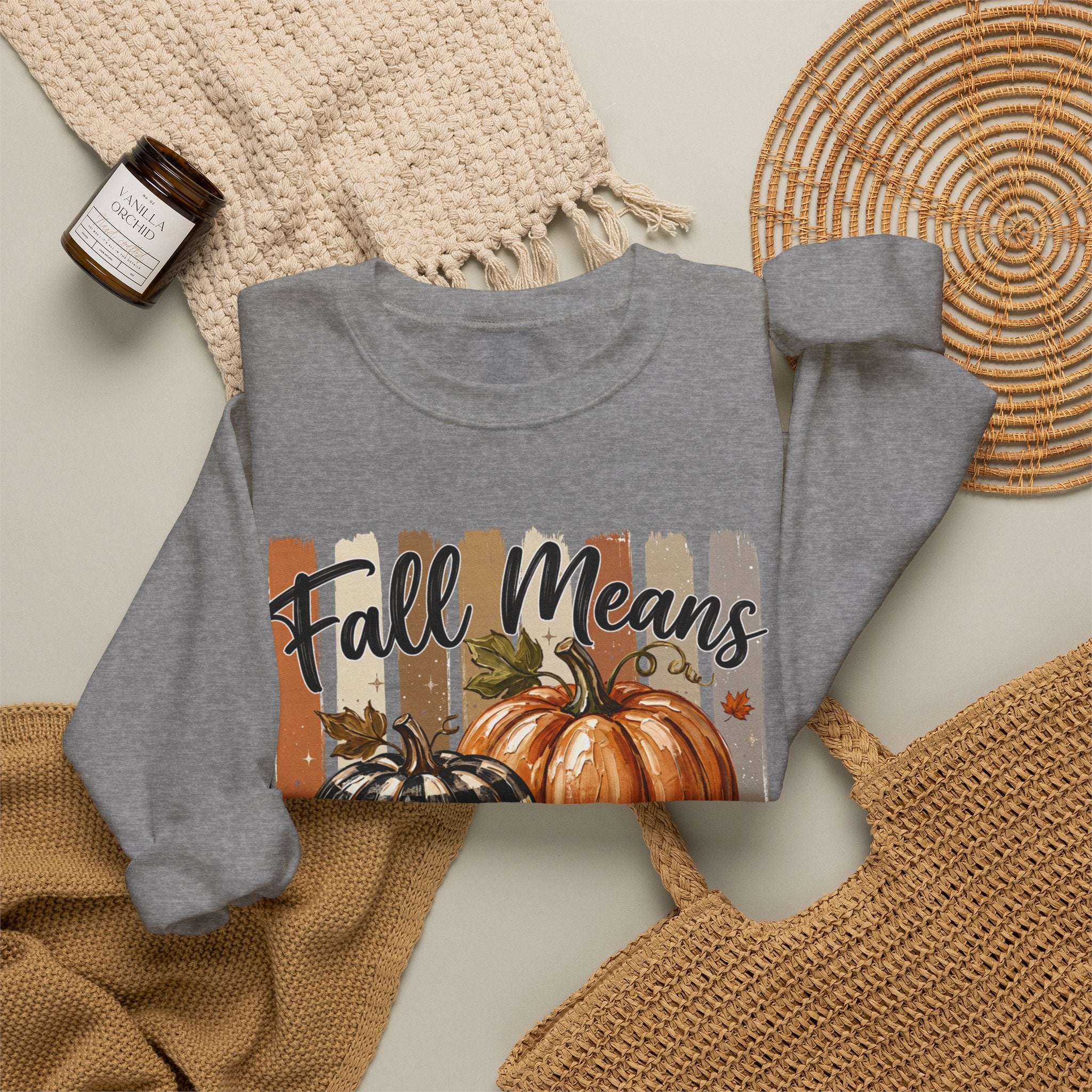 Fall Means Football Sweatshirt - Gildan