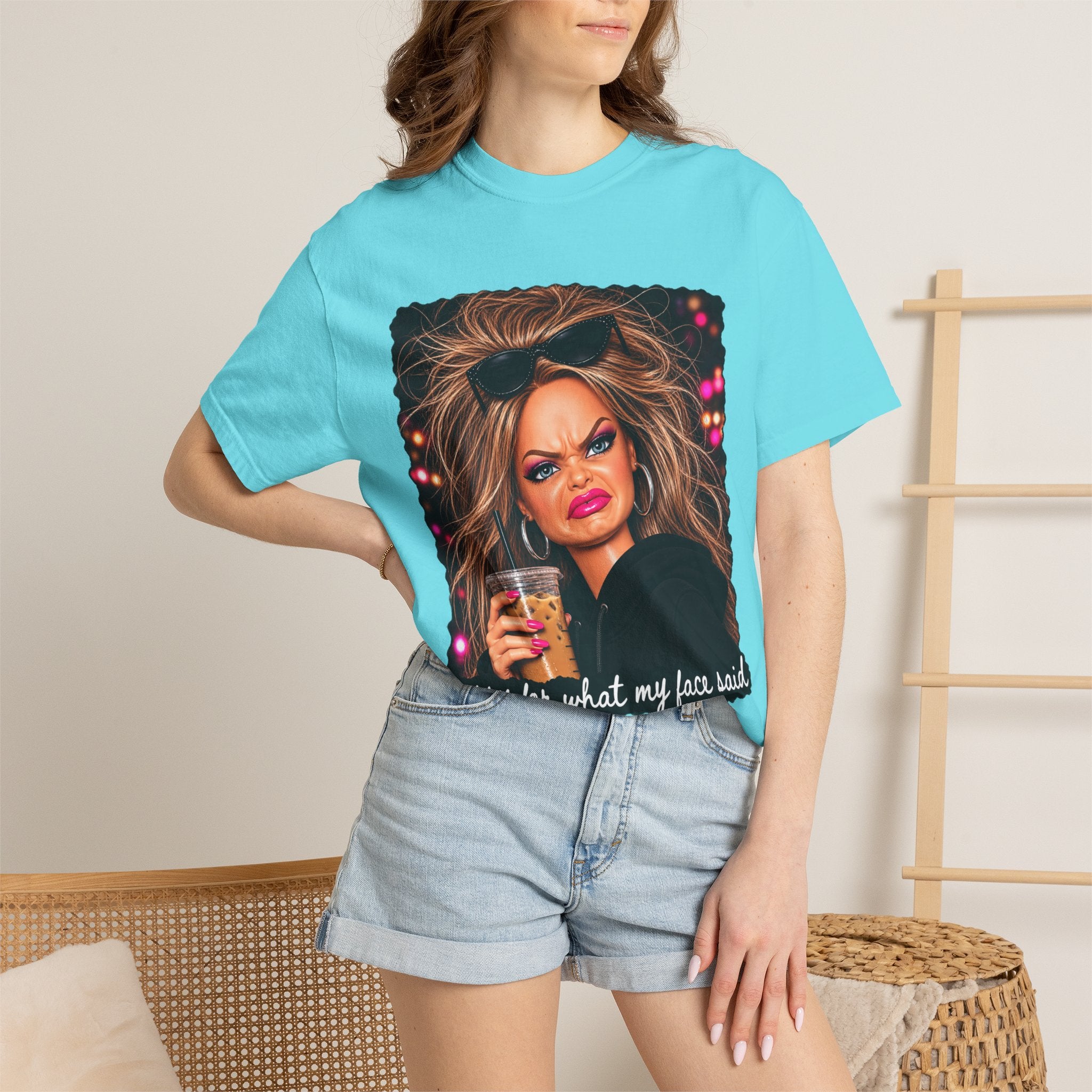 Sorry For What My Face Said Tee - Comfort Colors