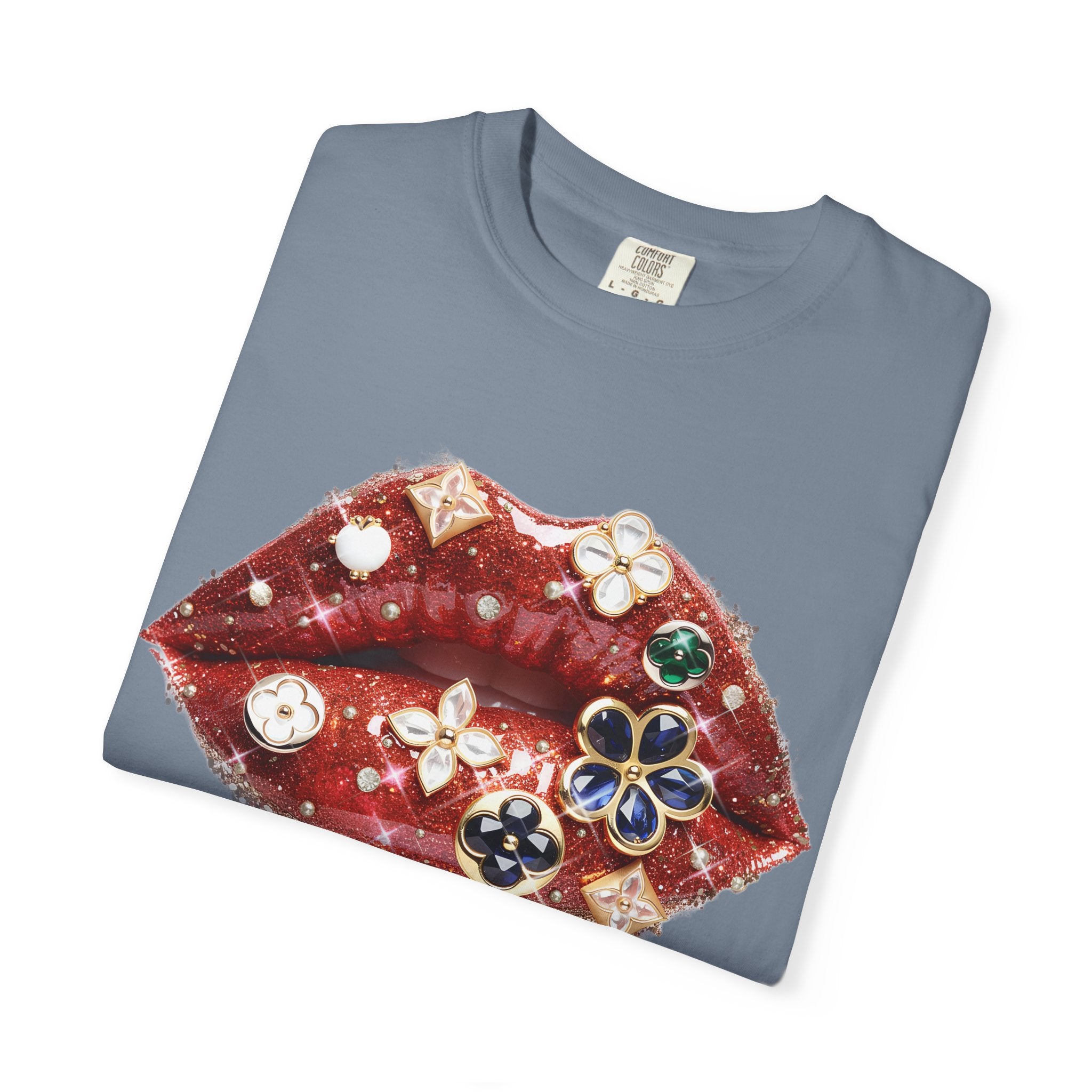 Jewel Lips Tee - Comfort Colors