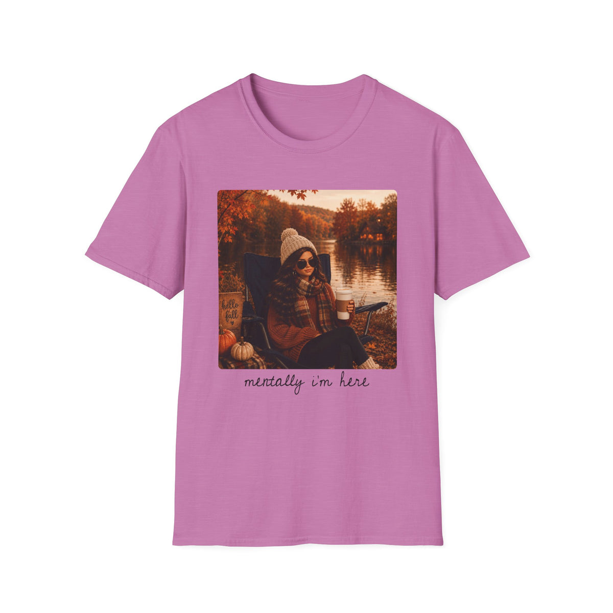 Mentally I'm Here Tee - Gildan