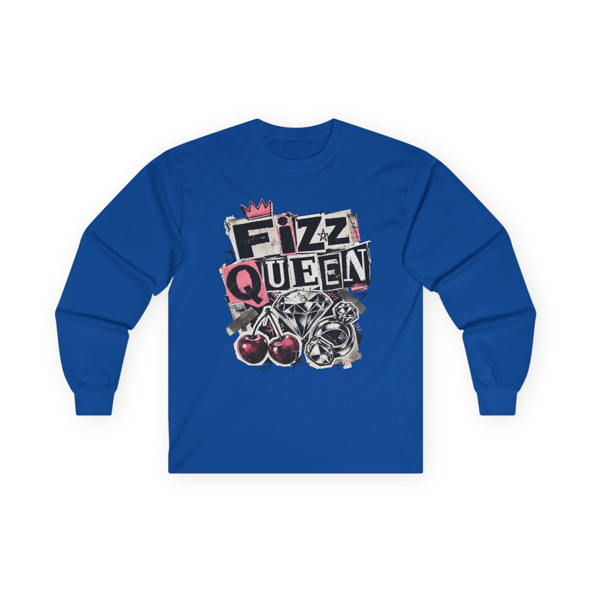 Fizz Queen Long Sleeve Tee - Gildan