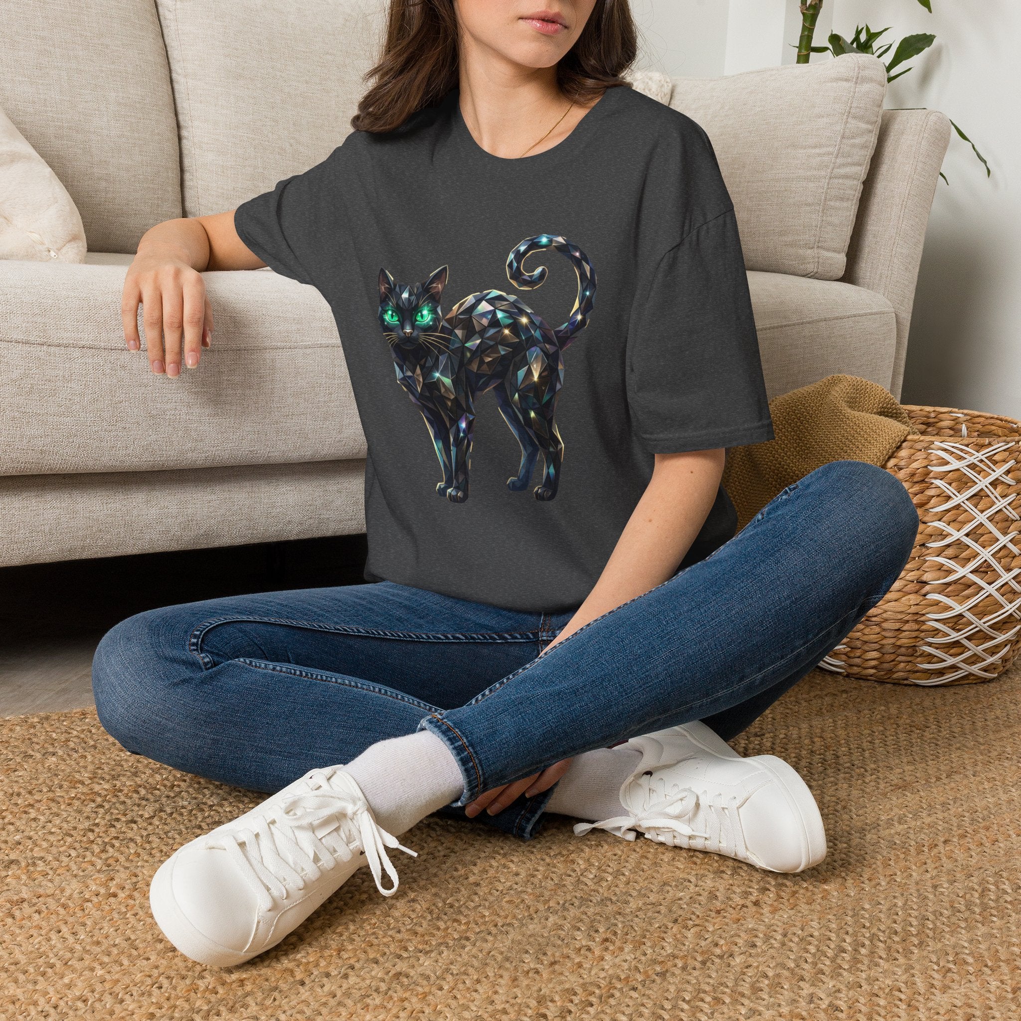 The Jeweled Cat Tee - Gildan